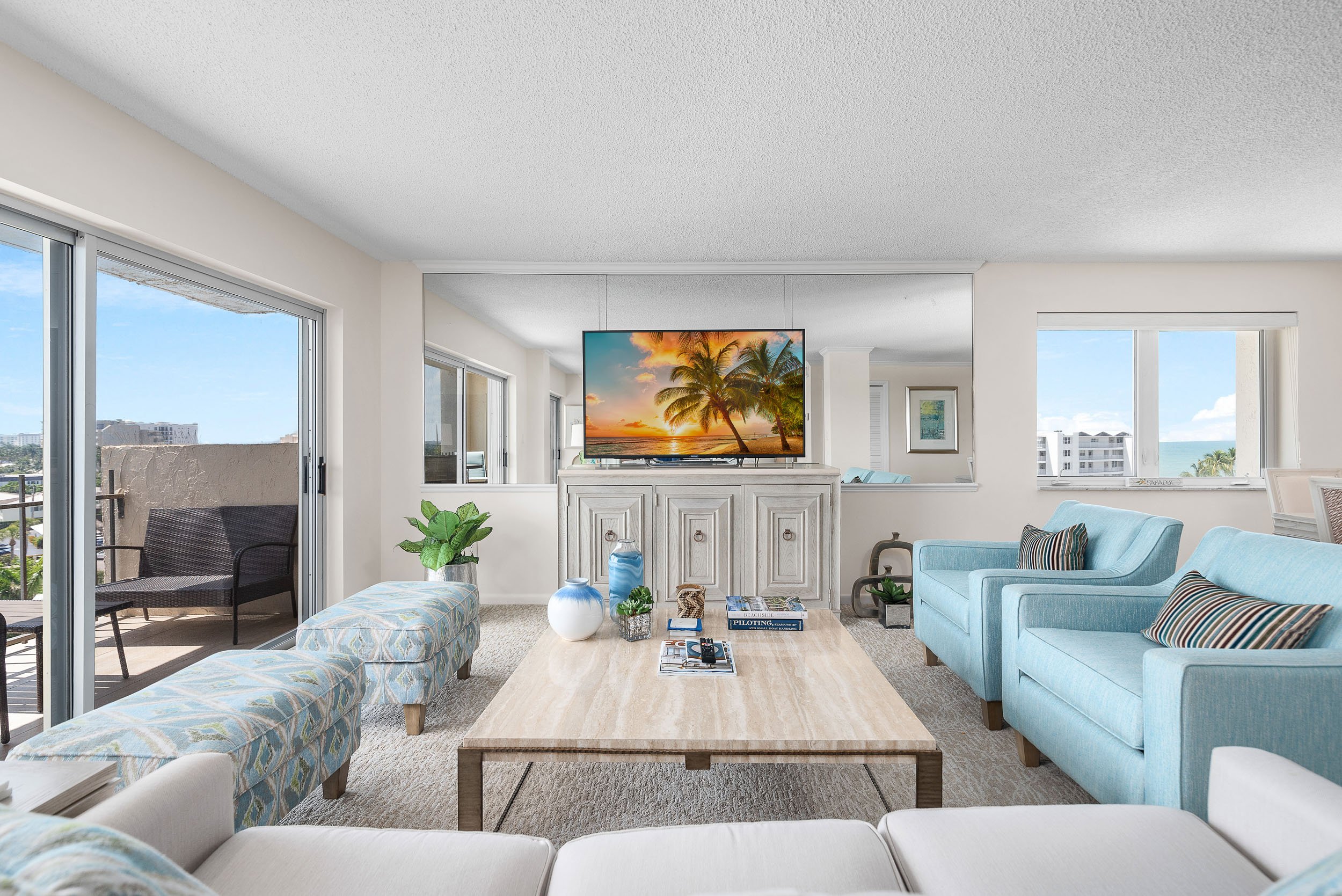 luxury condo living room view real estate photography naples