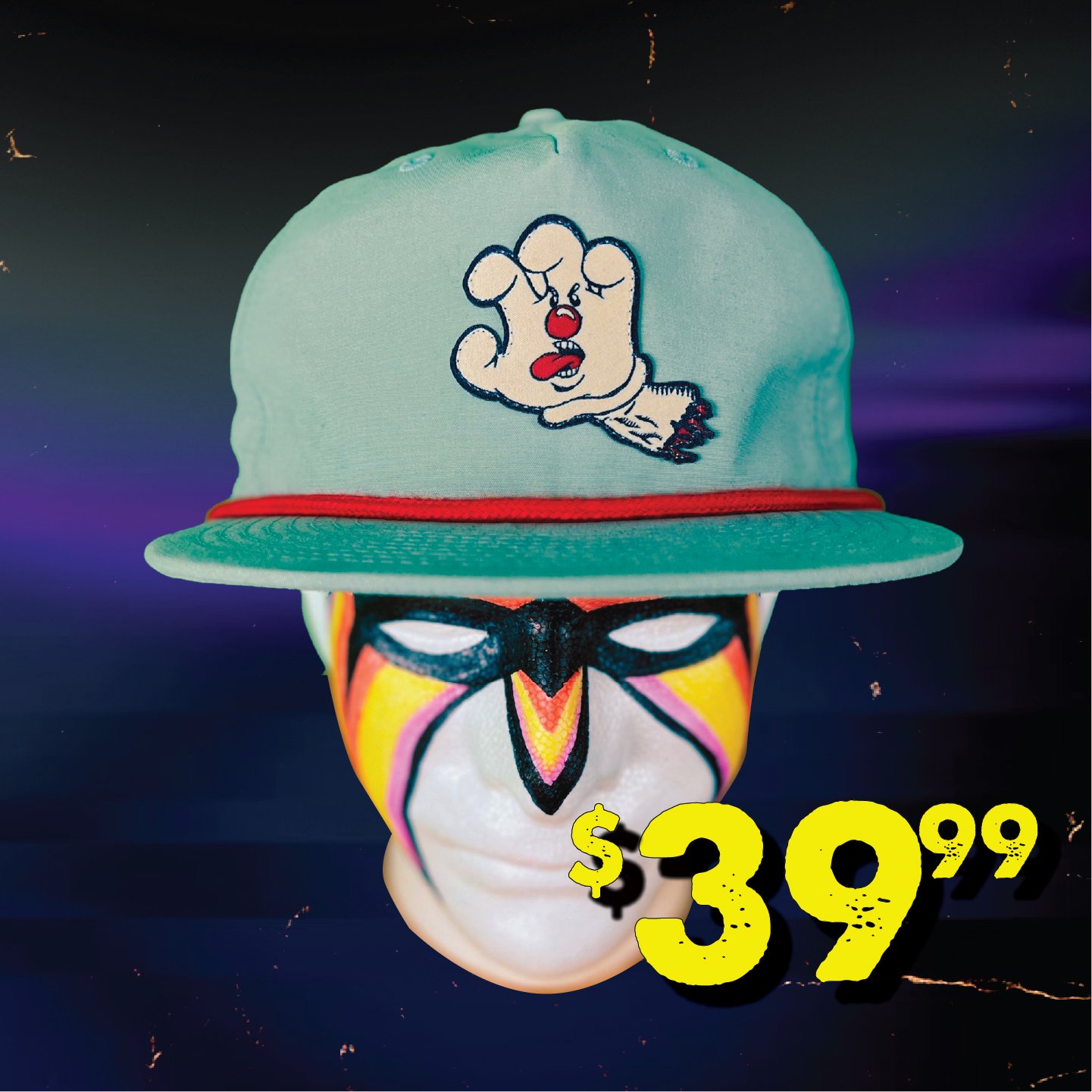 Angry Helper Hat (Light Blue)