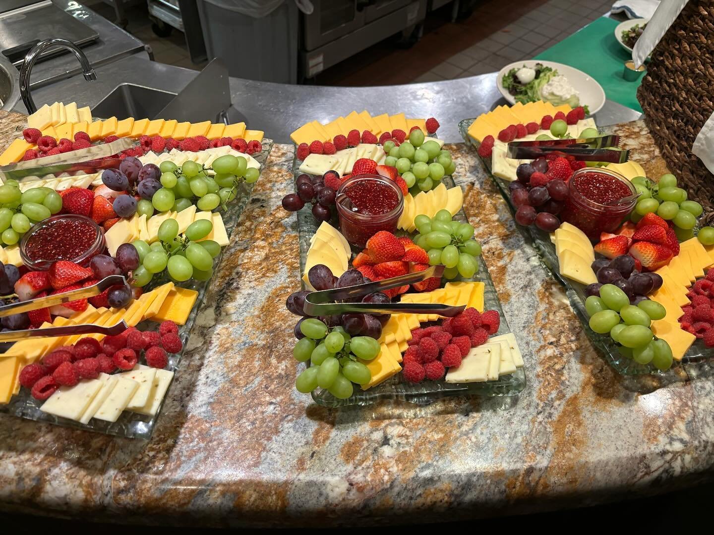 Is it really a party without a grazing board?! Our fruit and cheese trays are built to serve your group size and are the perfect way to start off your event! Add to your custom app table any of our other small bite selections and check out our privat
