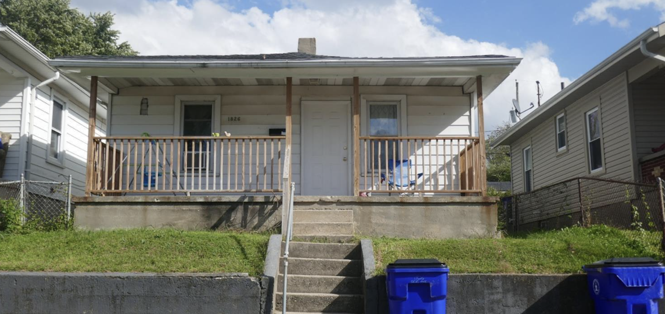 Before photo of the outside of a home