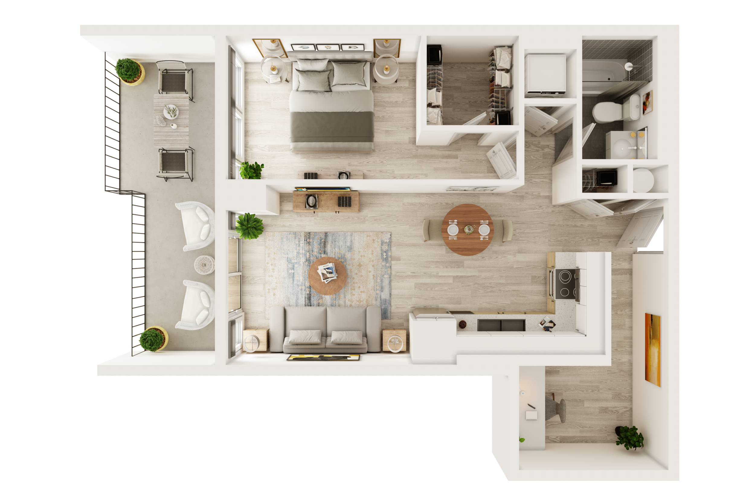 One Bedroom Plus Den Apartment 2