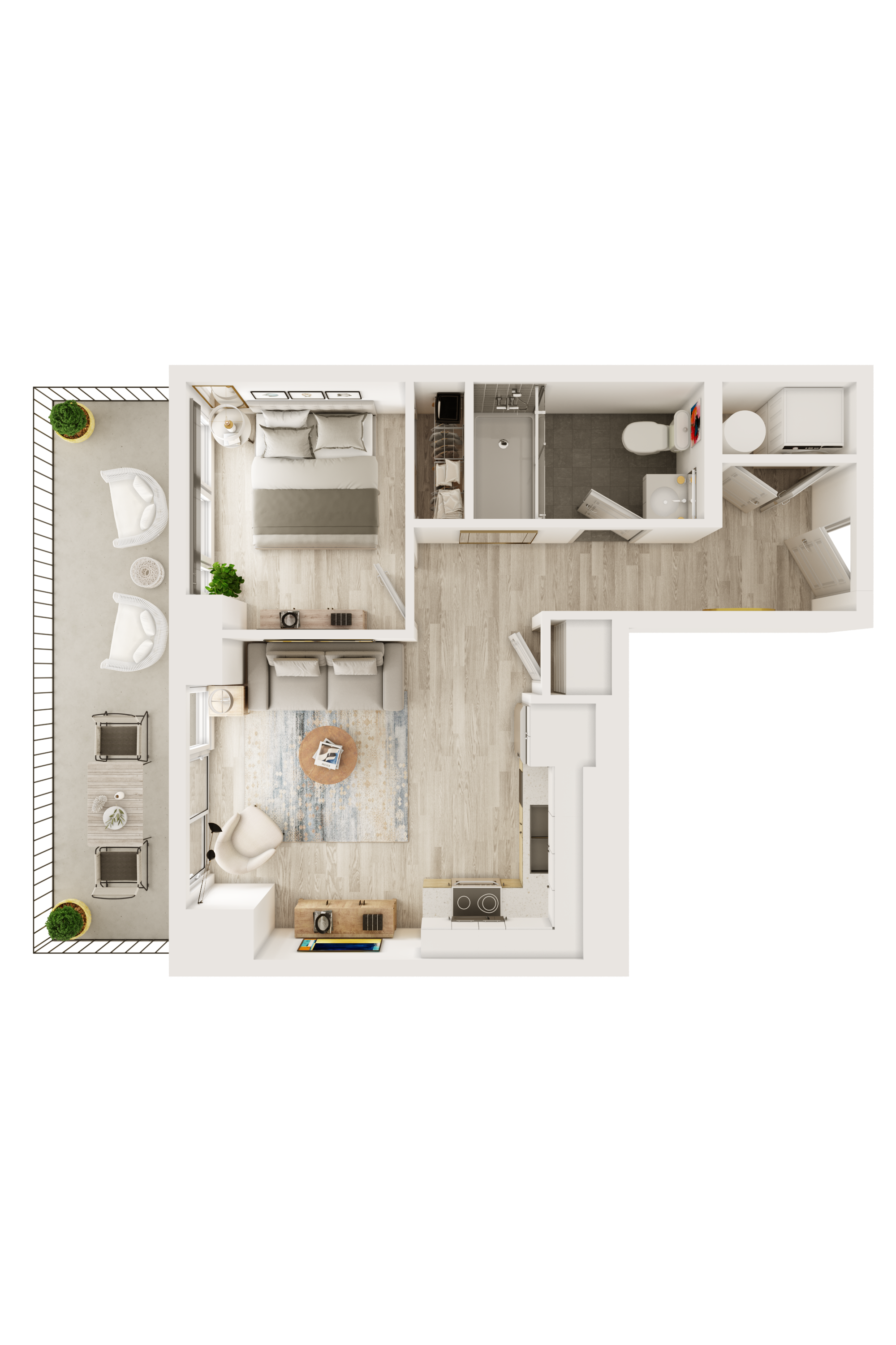 One Bedroom Apartment 2