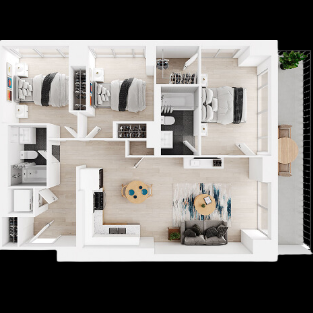 Three Bedroom Apartment 2