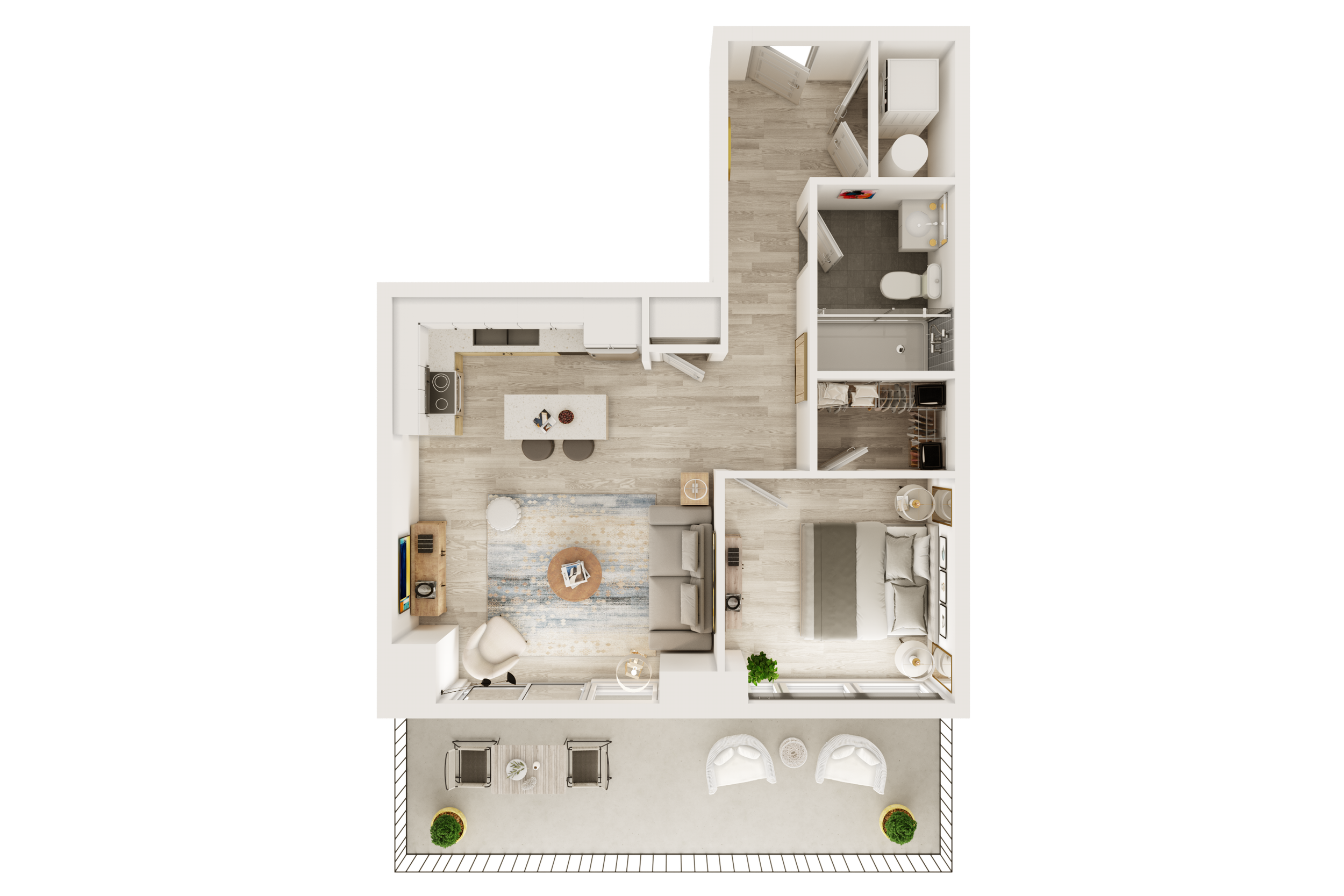 One Bedroom Apartment 1