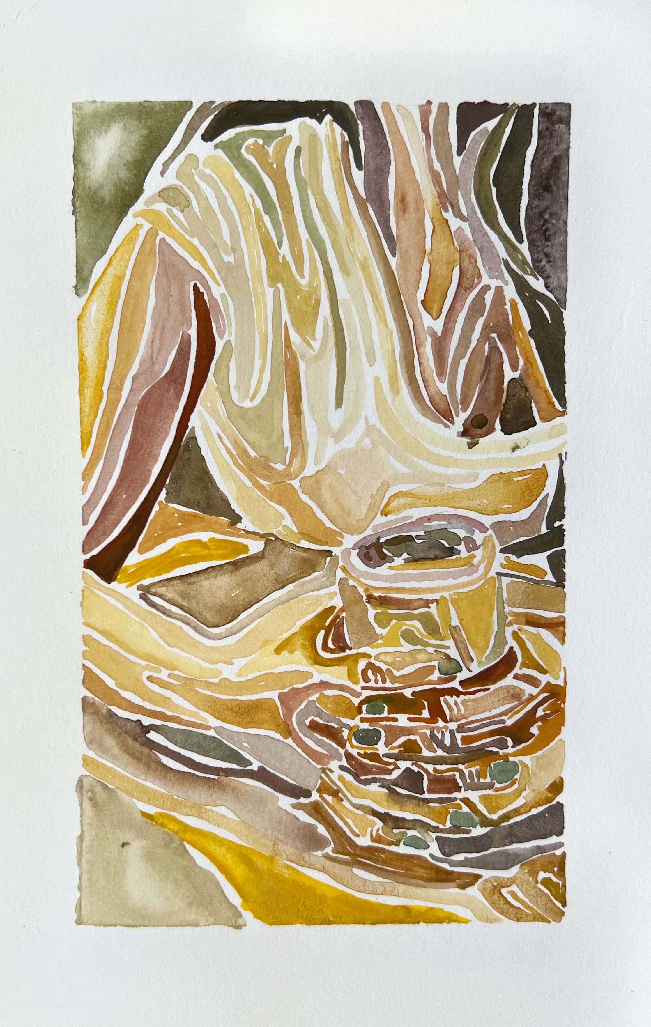 Gleaners/gleaning
Watercolor on paper
2024
6 x 3