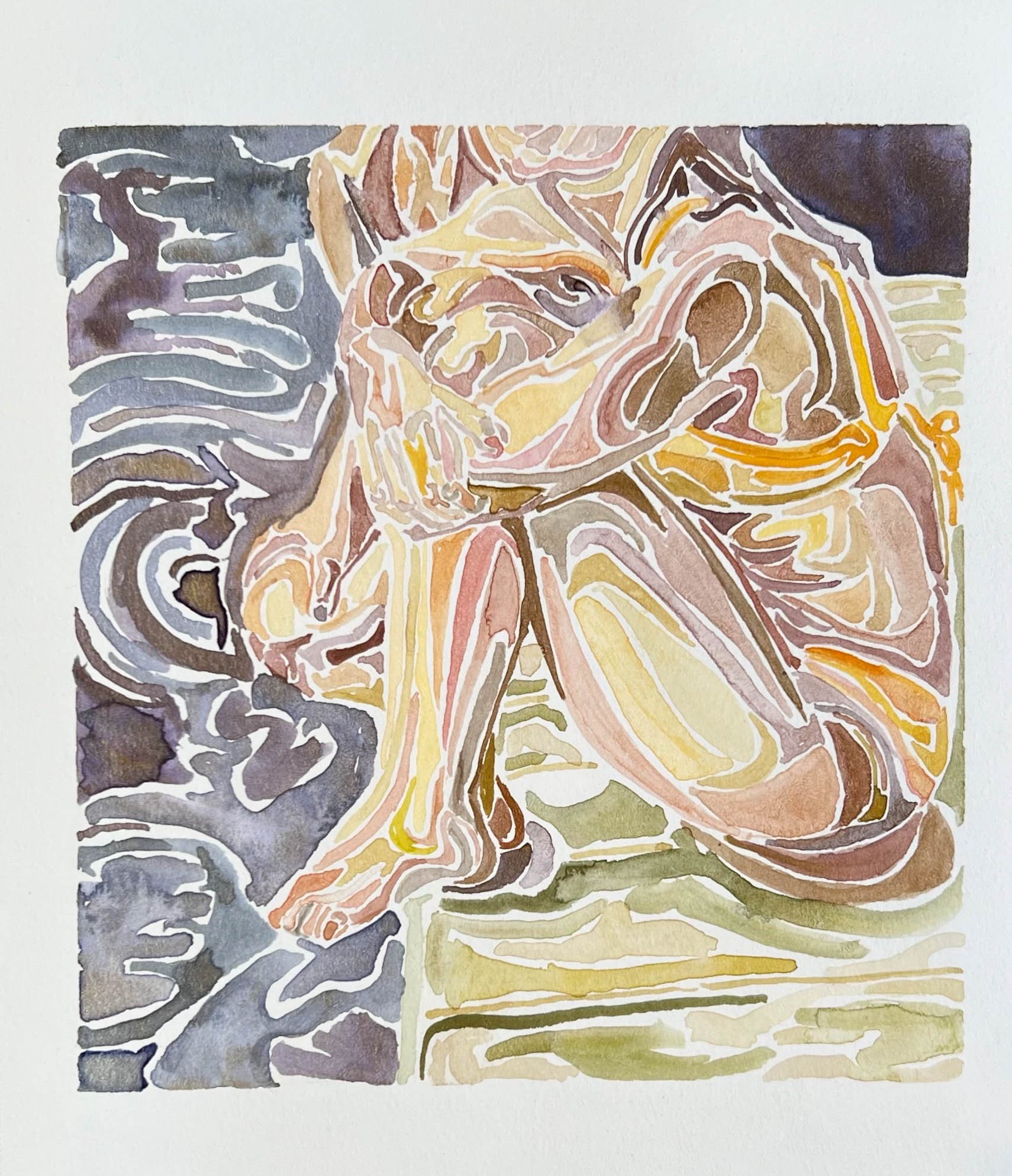 New cars and bosses
Watercolor on paper
2024
5 x 4
