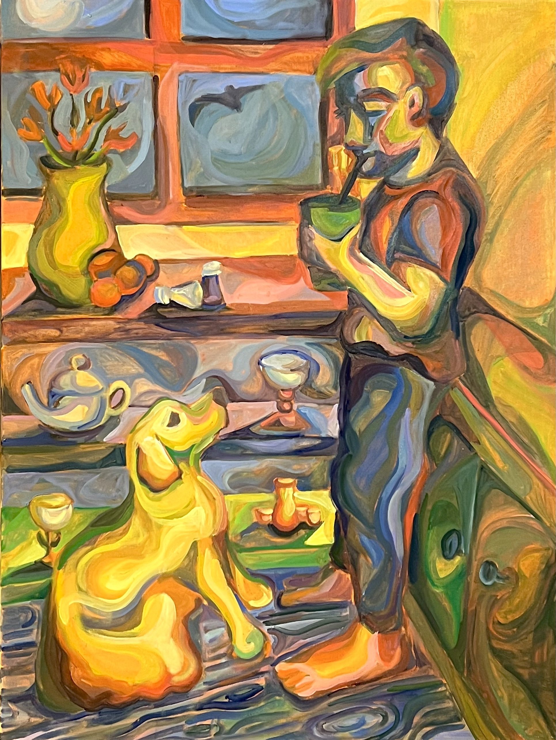 The tulips were too red in the first place, they hurt me
Oil on Canvas
October 2021
40 x 30