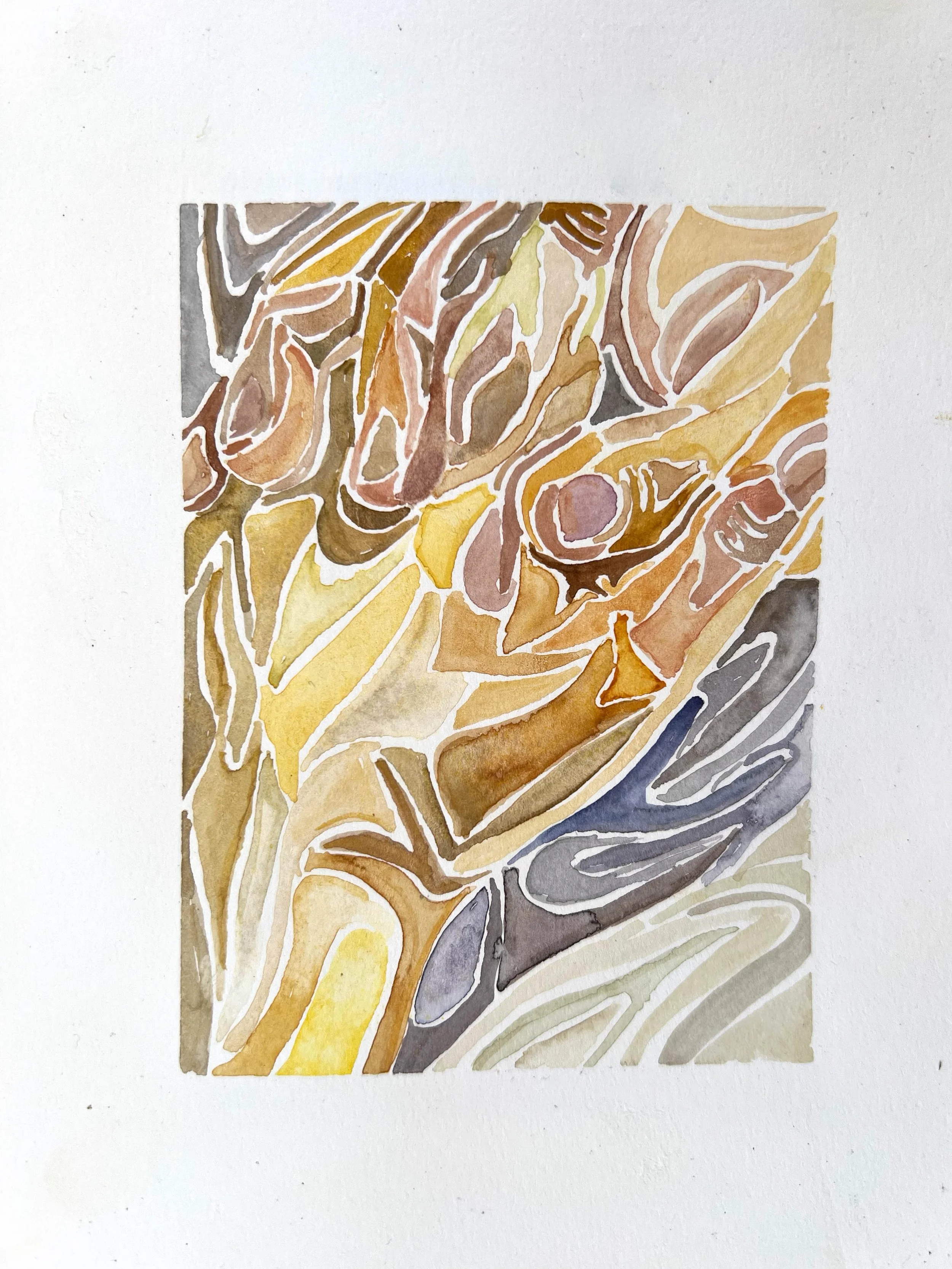 Like a padding between you and the world no. 1
Watercolor on paper
2024
4 x 3