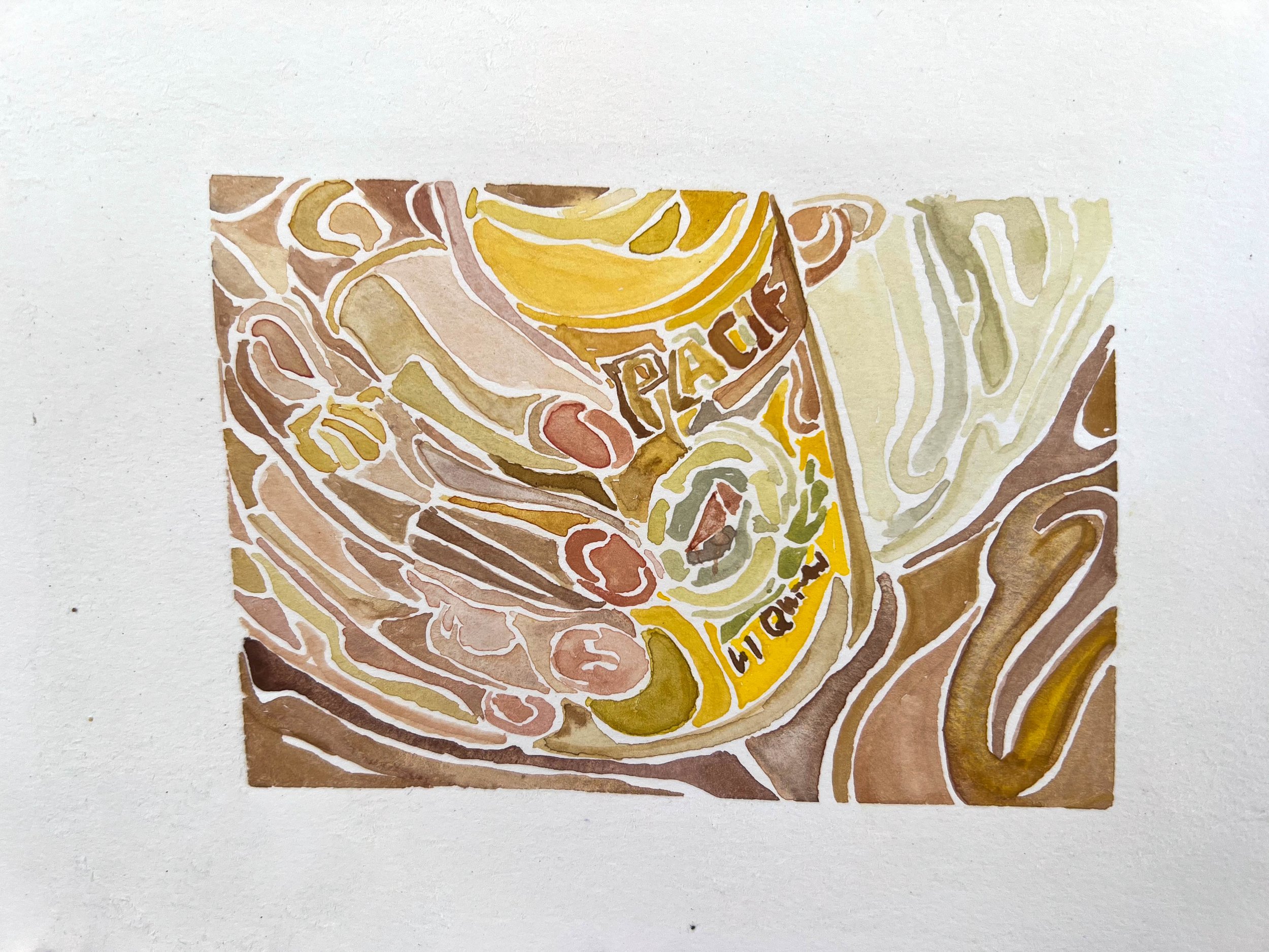 God of dreams
Watercolor on paper
2024
3 x 4