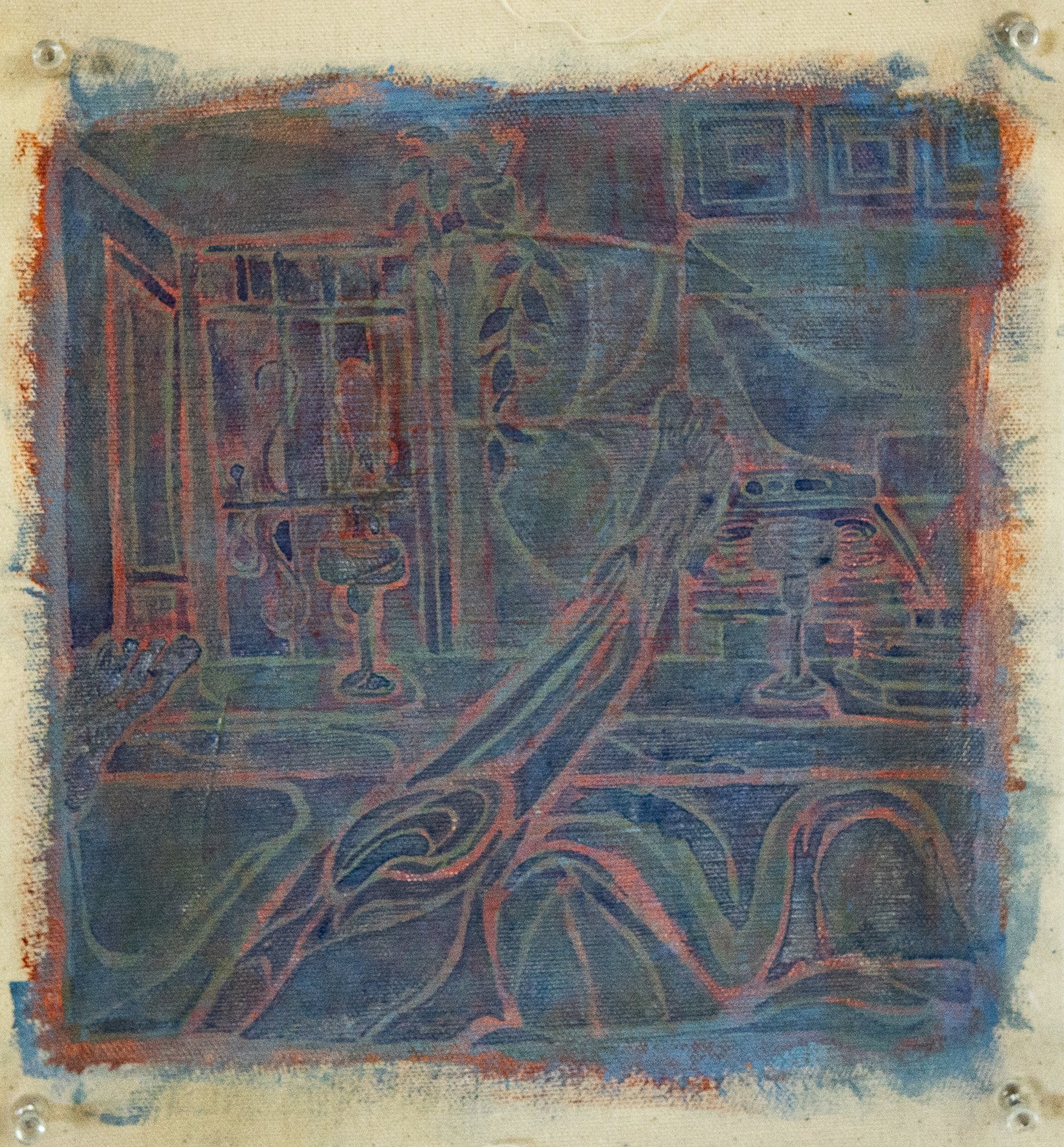 You were just here
Acrylic and watercolor on canvas
2023
10 x 10