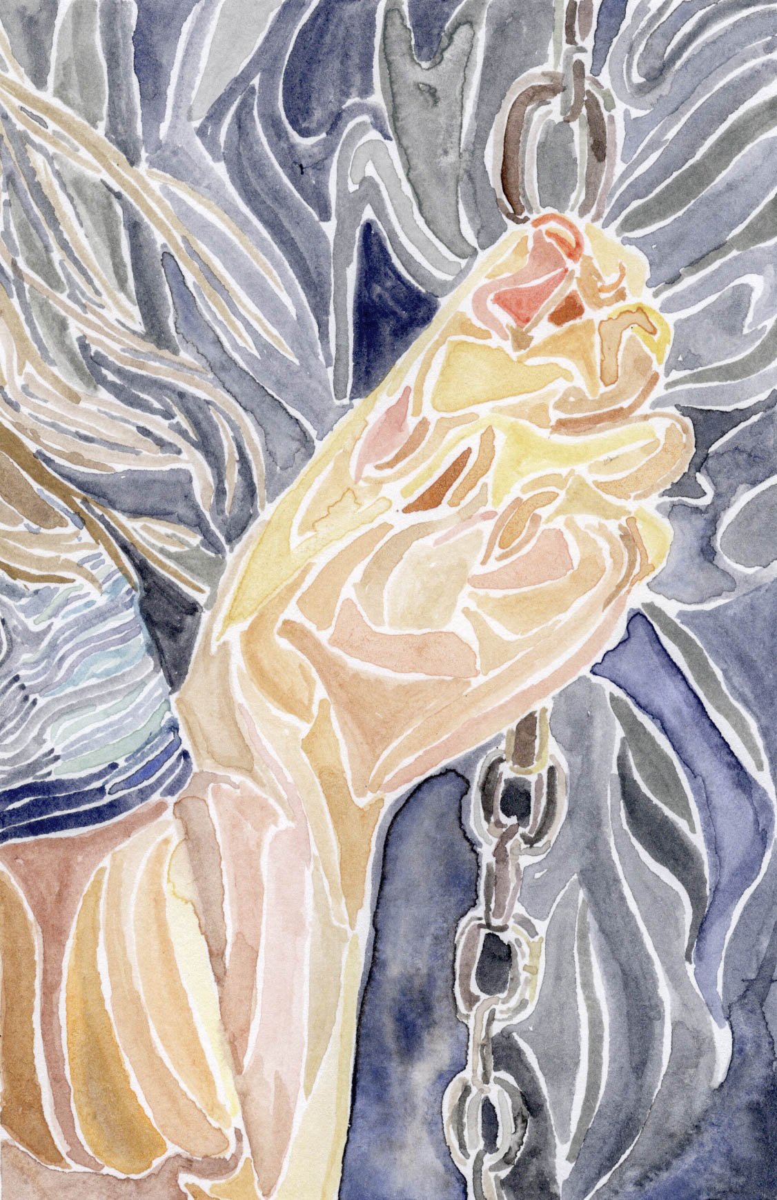 Girl Pictures Study, no. 7
Watercolor on paper
2024
6 x 4
