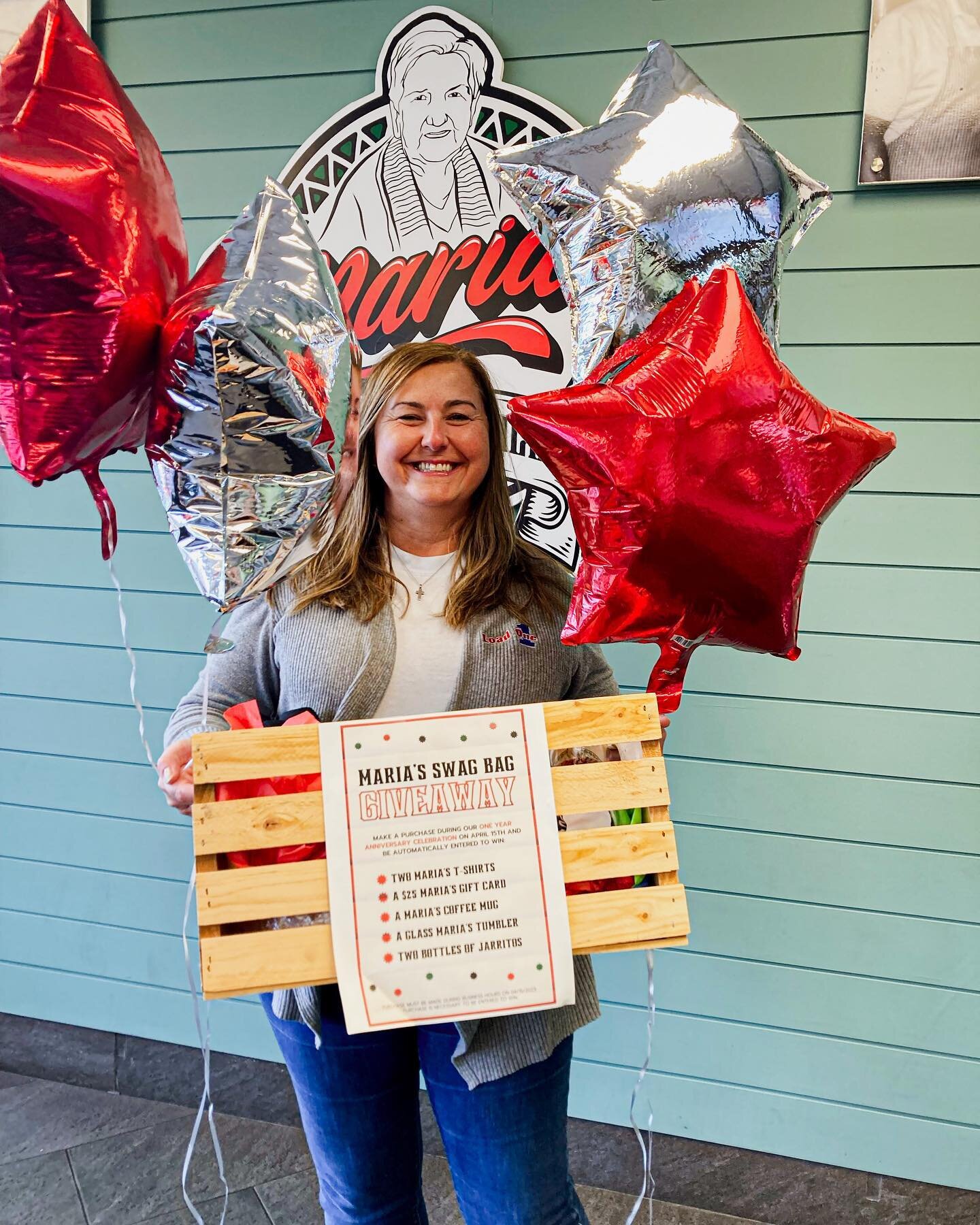 A huge CONGRATS to Mindy on winning our Maria&rsquo;s Swag Bag from our ONE YEAR anniversary! 😍👏
&bull;
&bull;
&bull;
#mexicanfood #mexicanrestaurant #downrivermichigan #tacos #tacosarelife
#authenticmexican #foodie #detroitfoodie #detroit #texmex 