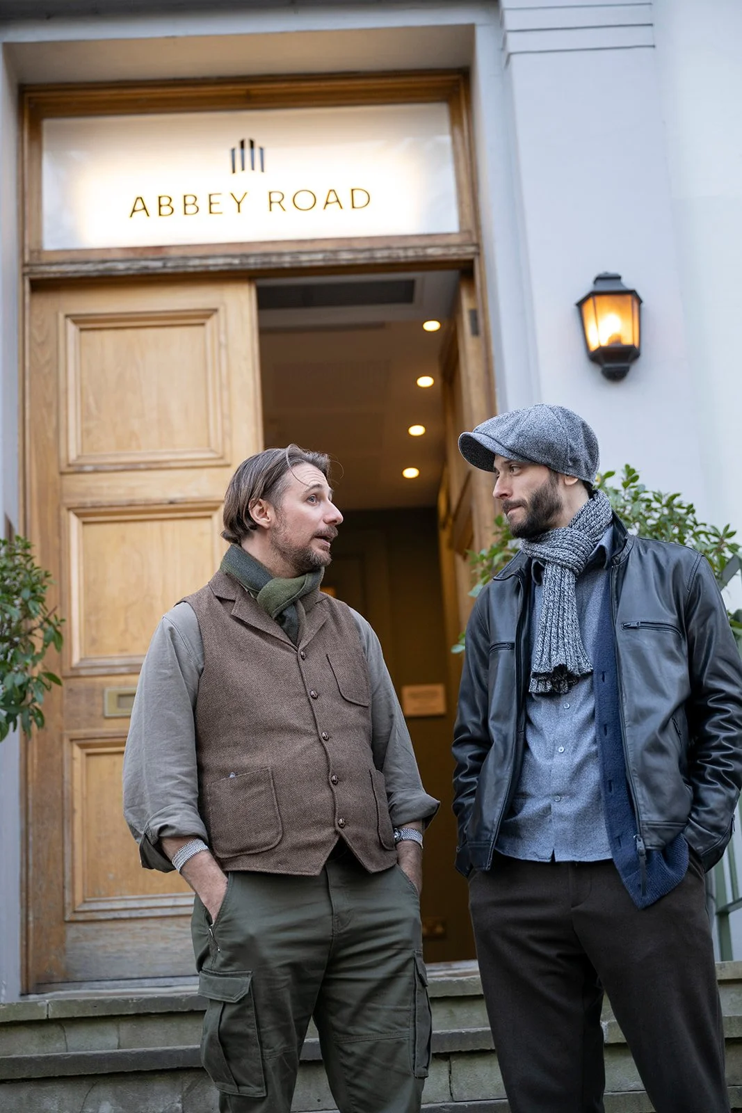 Abbey Road Session 2 - at the door with Sage Anthony