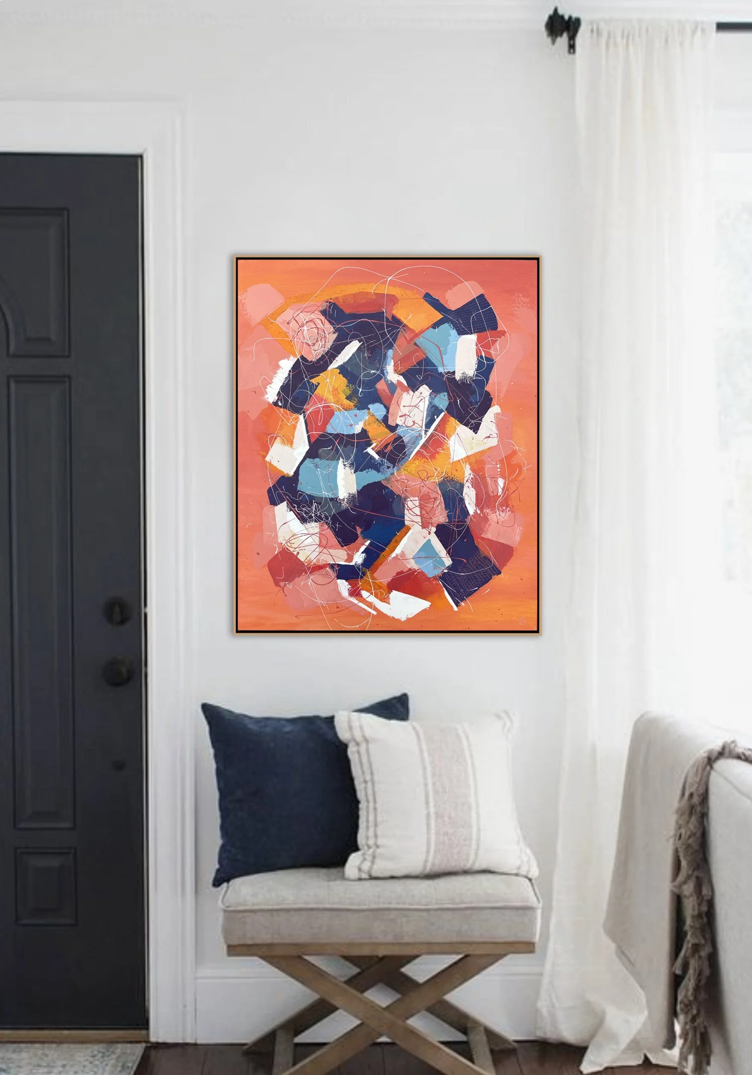Solemn Samurai - 
24'' x 30'' (60.96 x 76.2 cm)
$1800 - Email for details