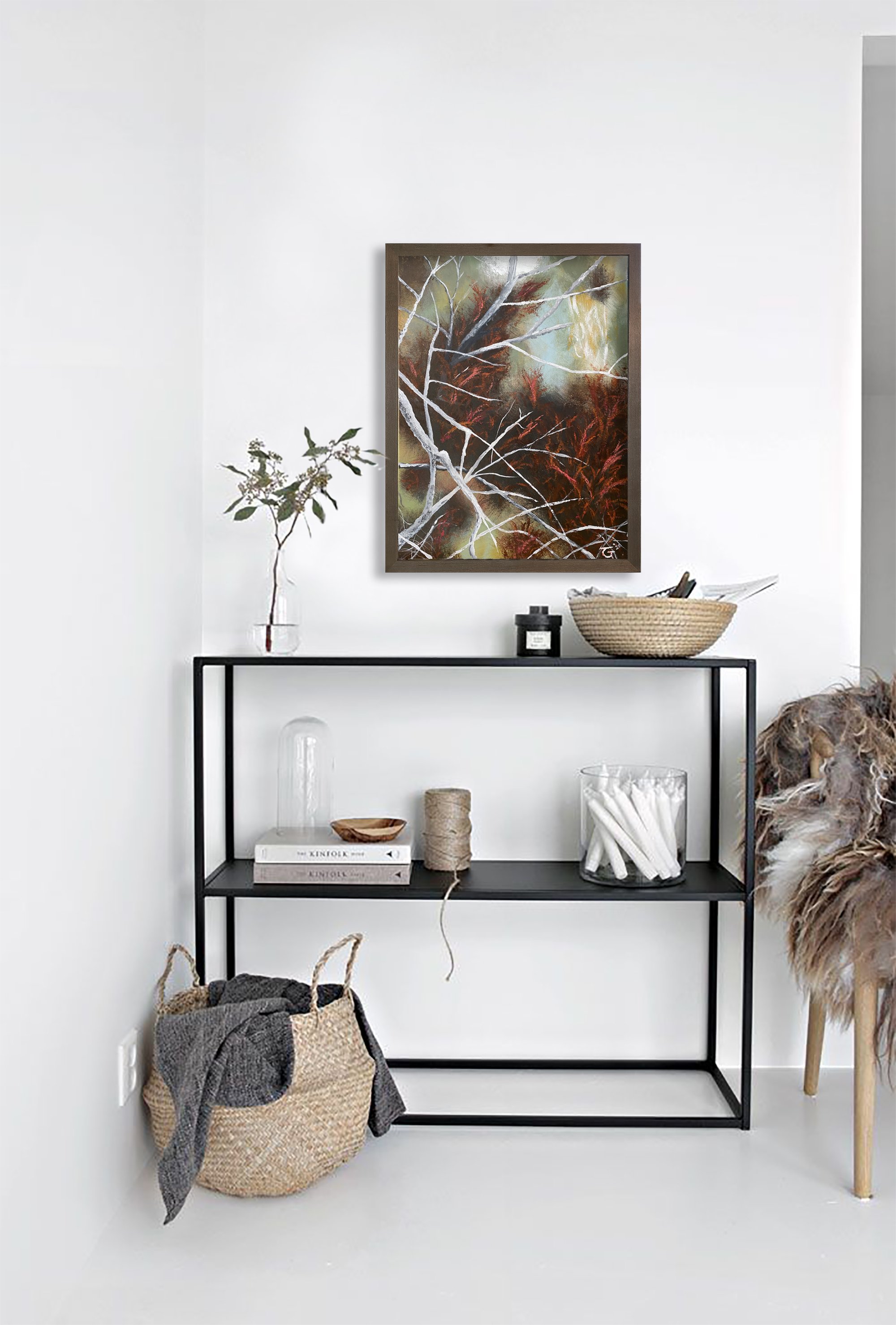 Abstract painting for sale. Anthony Gregg, Rhode Island Painter, open to commissions, gallery representation, and direct sales. Acrylic on pre-stretched gallery wrapped canvas. SpiralOutArt on Instagram. Custom framing available.