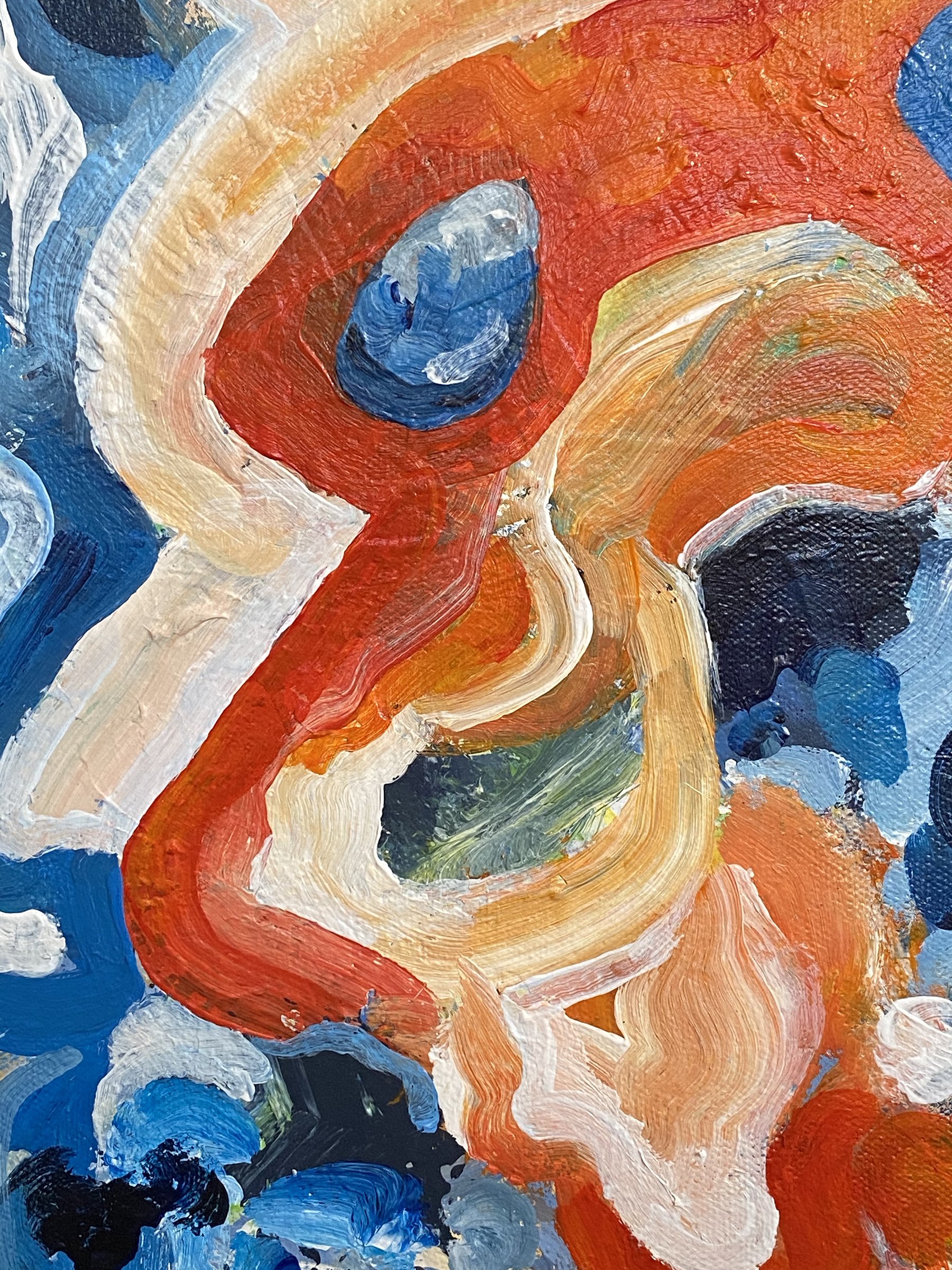 Abstract painting for sale. Anthony Gregg, Rhode Island Painter, open to commissions, gallery representation, and direct sales. Acrylic on pre-stretched gallery wrapped canvas. SpiralOutArt on Instagram. Custom framing available.
