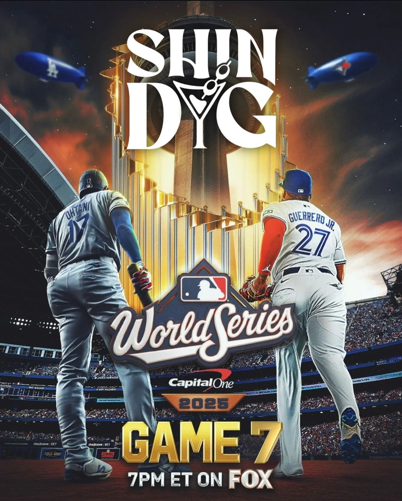 ⚾️ World Series Game 7 &mdash; TONIGHT at Shindig! ⚾️

It all comes down to this &mdash; Blue Jays vs. Dodgers for the championship! 🏆
Catch every pitch, swing, and home run live right here at Shindig! 🍻

📺 Game on all the big screens
🎉 The energ