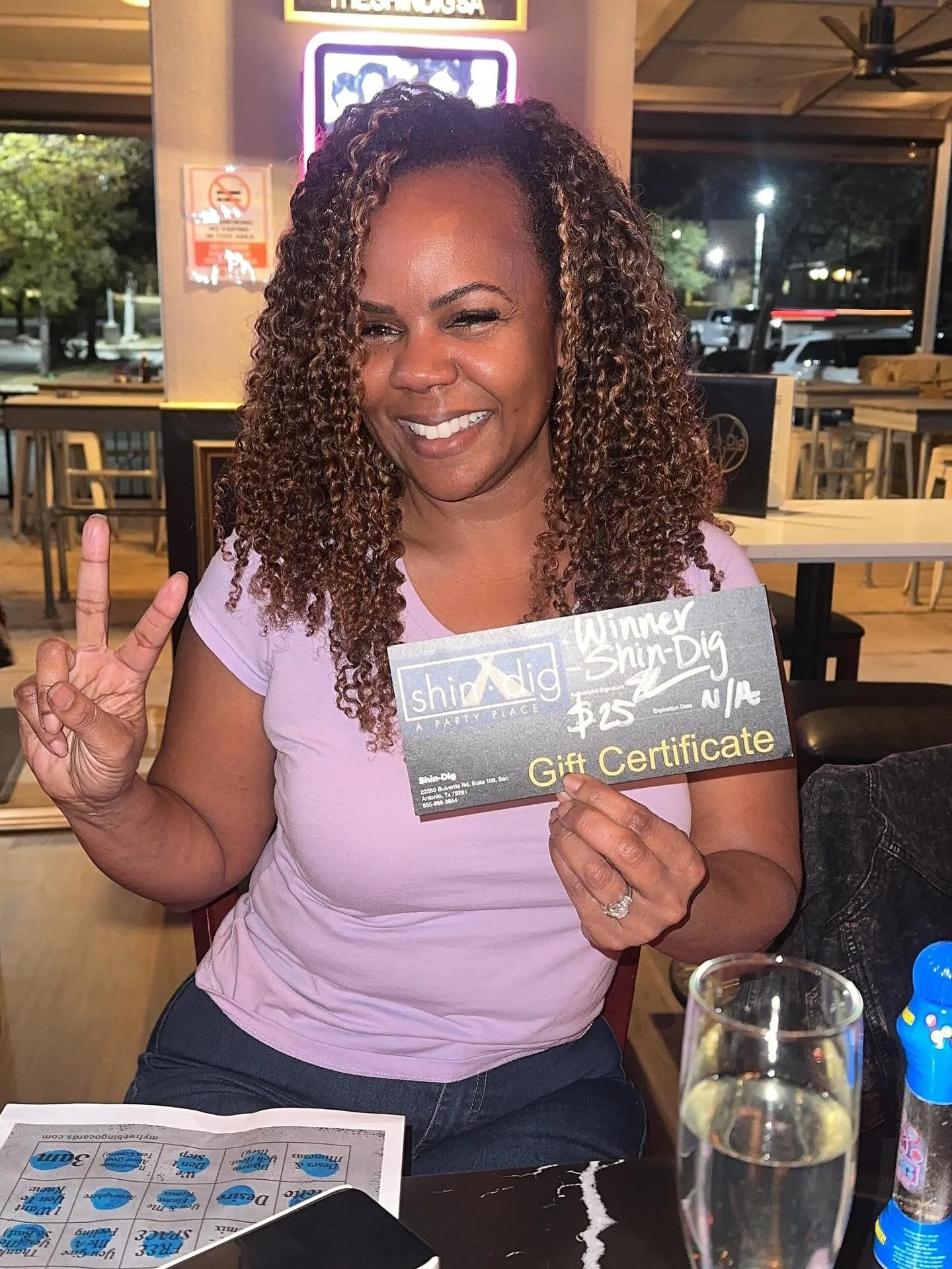 Congrats to our Singo bingo winners from last night 💕
See y&rsquo;all next Wednesday! 
#SingoBingo #Shindig