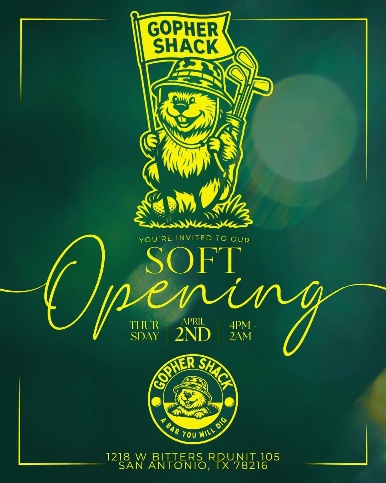 Join us TOMORROW for the soft opening of our newest spot&mdash;The Gopher Shack 🐿️🍻

We&rsquo;re kicking things off early at 4PM, and we&rsquo;d love for you to come hang, grab a drink, and help us make this an awesome first run.

Welcome to the In