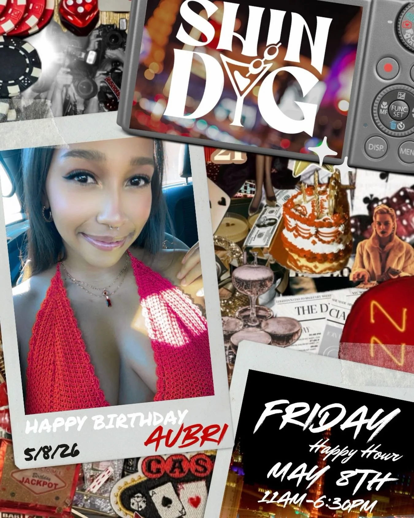 We&rsquo;re celebrating BIG this Friday 🎉🍸

Join us May 8th for Aubri&rsquo;s birthday bash 🥂
It&rsquo;s a birthday shift &mdash; come celebrate with us!

Happy Hour goes down 11AM&ndash;6:30PM to kick things off right&hellip; then we keep the par
