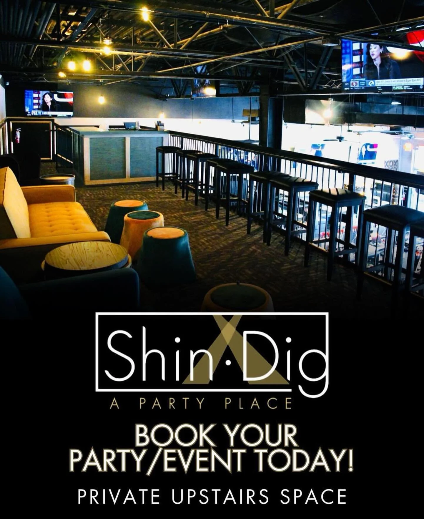 🎉 Got something to celebrate? 🎉
Birthday. Work party. Get-together. Whatever the vibe.

📍 Book it TODAY at Shindig
✨ Private upstairs area
🍸 Dedicated bar
🍽️ Catering options available

From casual hangs to full-on celebrations &mdash;
Let&rsquo