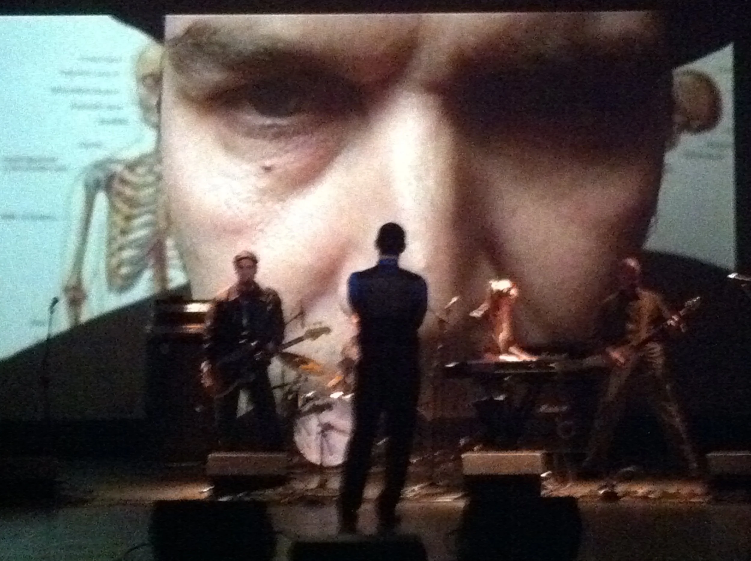 My video for the Papercuts' "Skeleton Bones" was projected behind the band for a live event in which they played it live to a click track. It was flawless and thrilling!