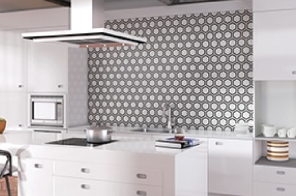 Even a neutral colored tile can be dramatic. For instance, a glass mosaic, metallic tile, or neutral mosaic with mirror accents are all neutral in color but make a bold statement in your design. The reflected light from these tiles make them ideal fo