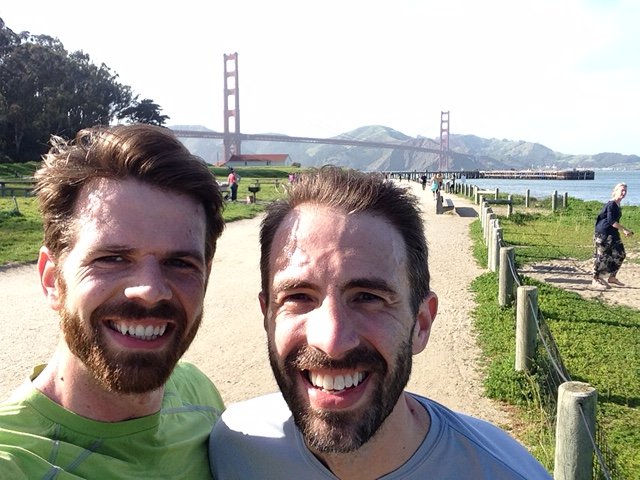 E and M. Running San Fran.JPG