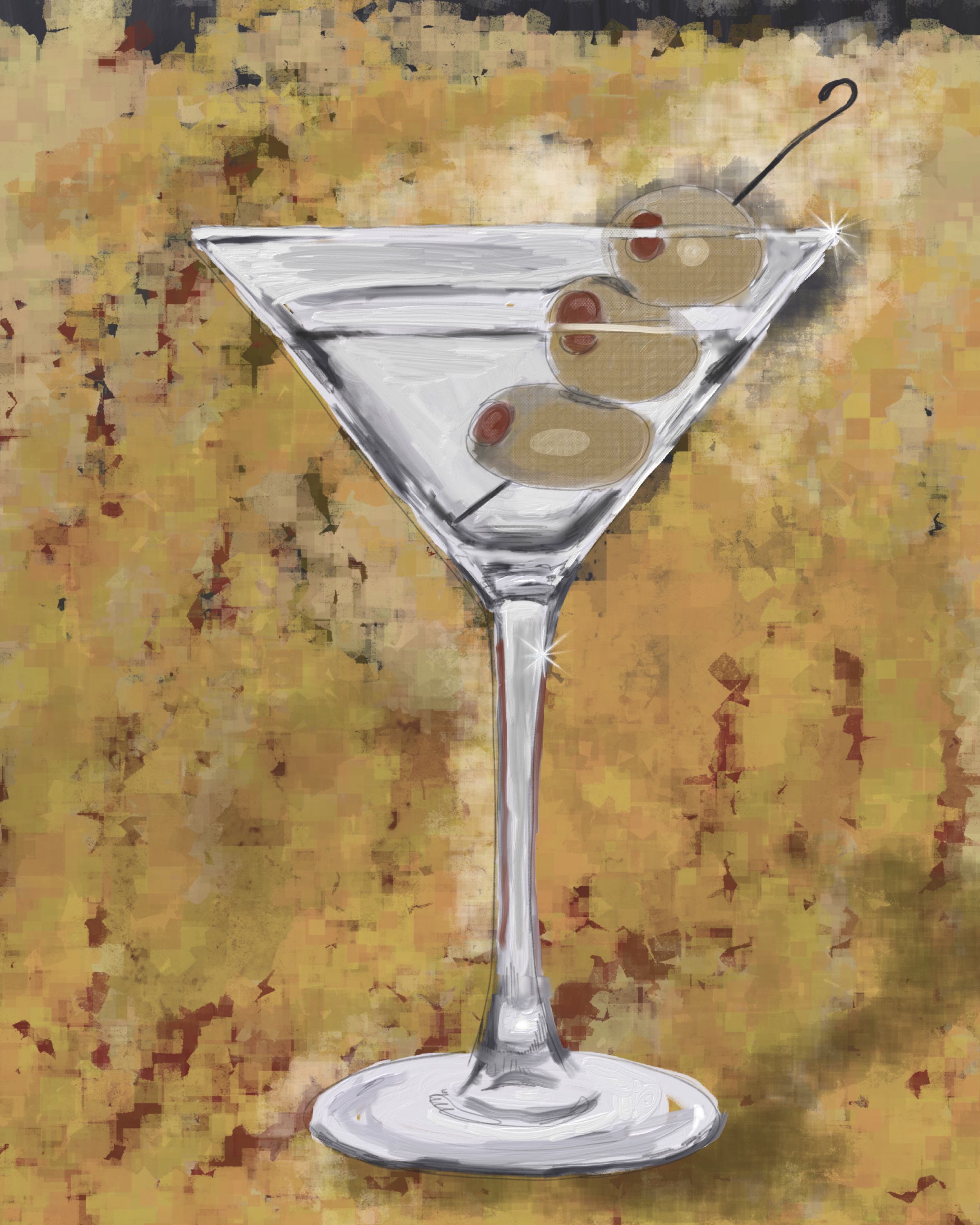 Martini Time Print