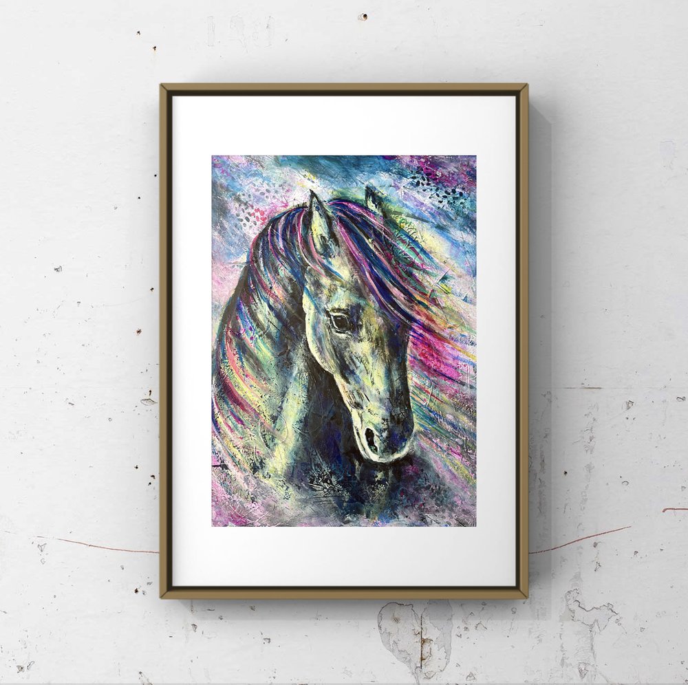 28 Horse hung framed.jpg