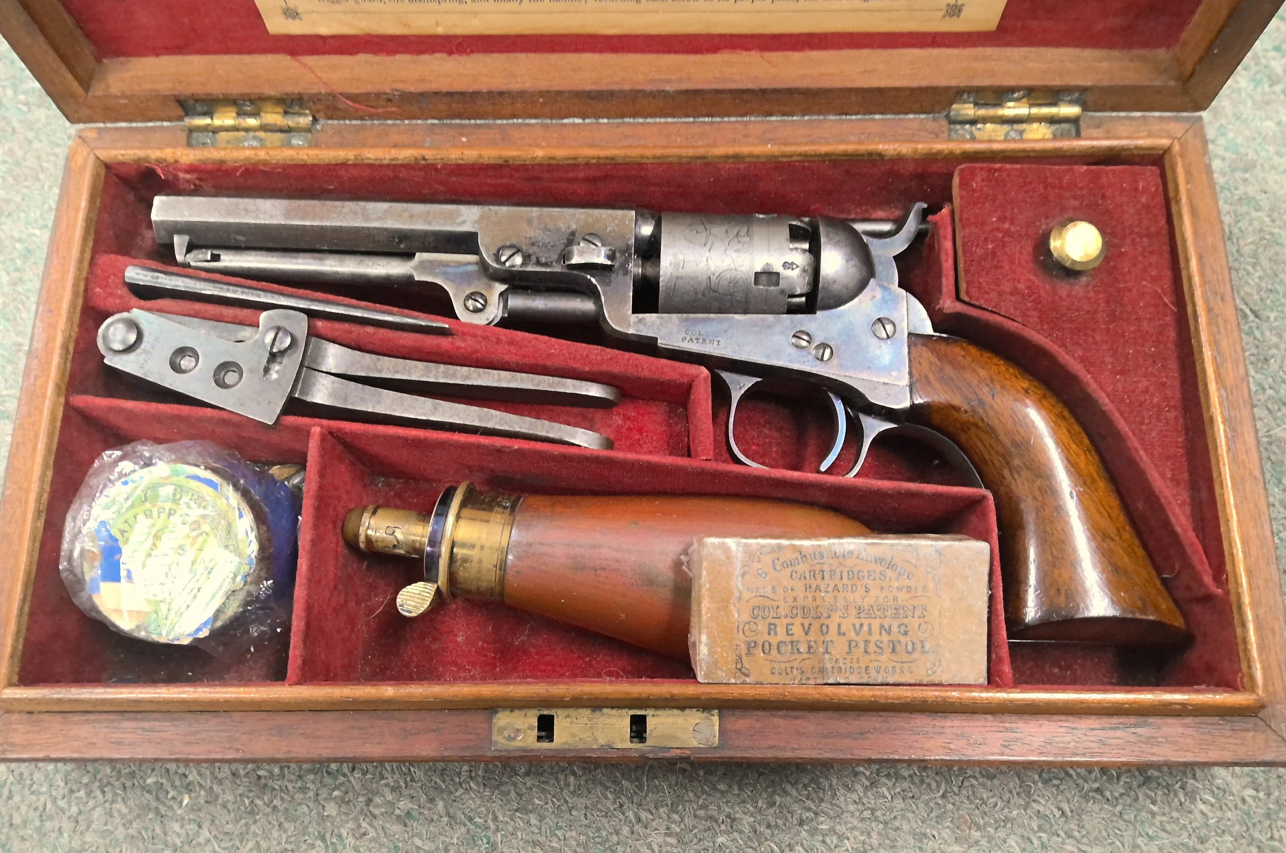 COLT MODEL 1849 LONDON POCKET REVOLVER 31 CALIBER