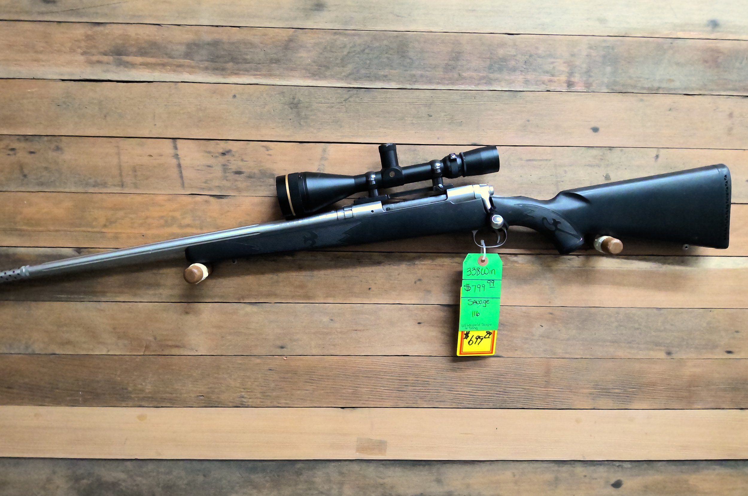 SAVAGE 116 LEFT HAND RIFLE IN 338 WINCHESTER MAGNUM