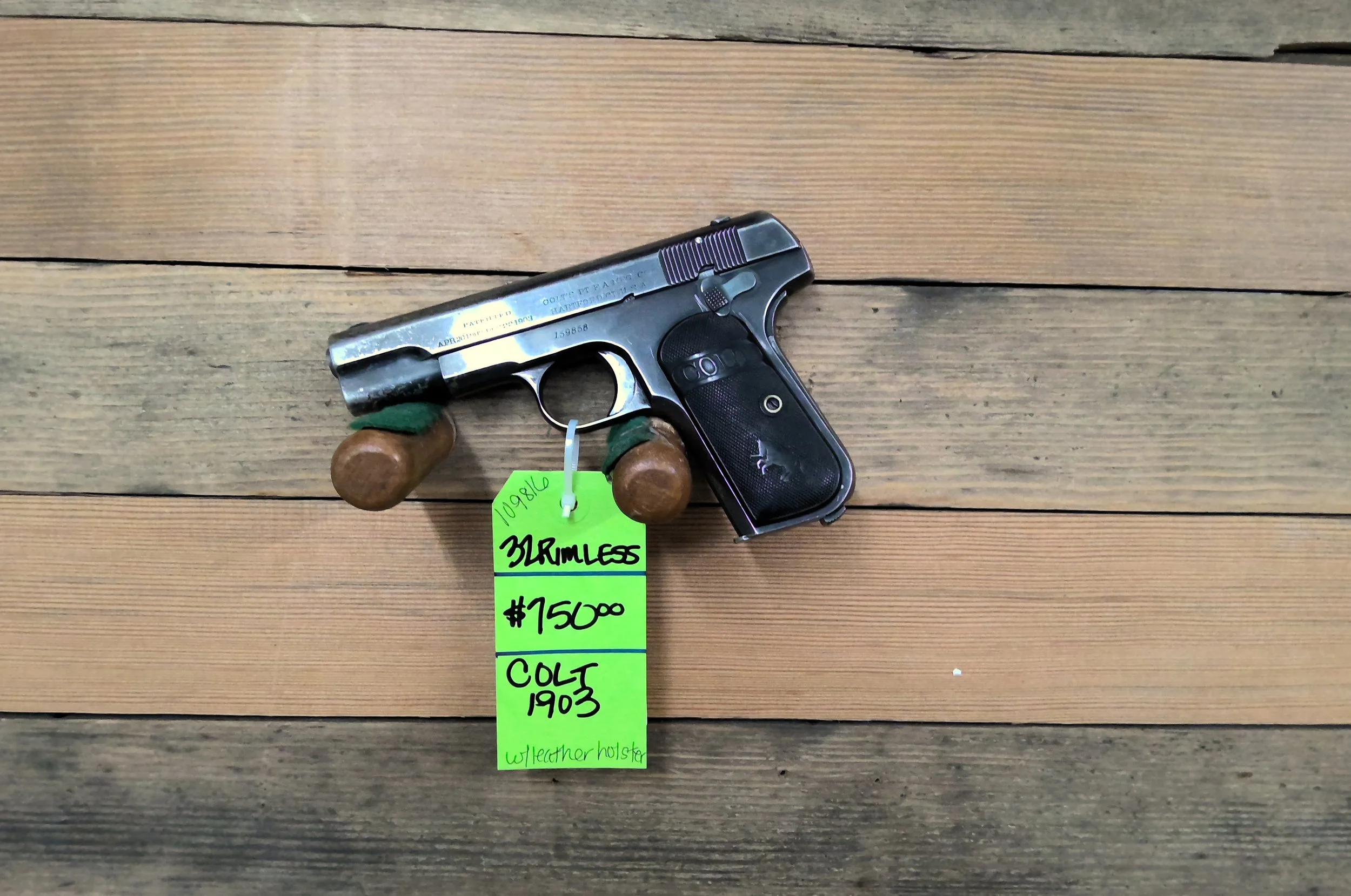 COLT 1903 POCKET HAMMERLESS PISTOL 32 RIMLESS SMOKELESS (32 ACP)