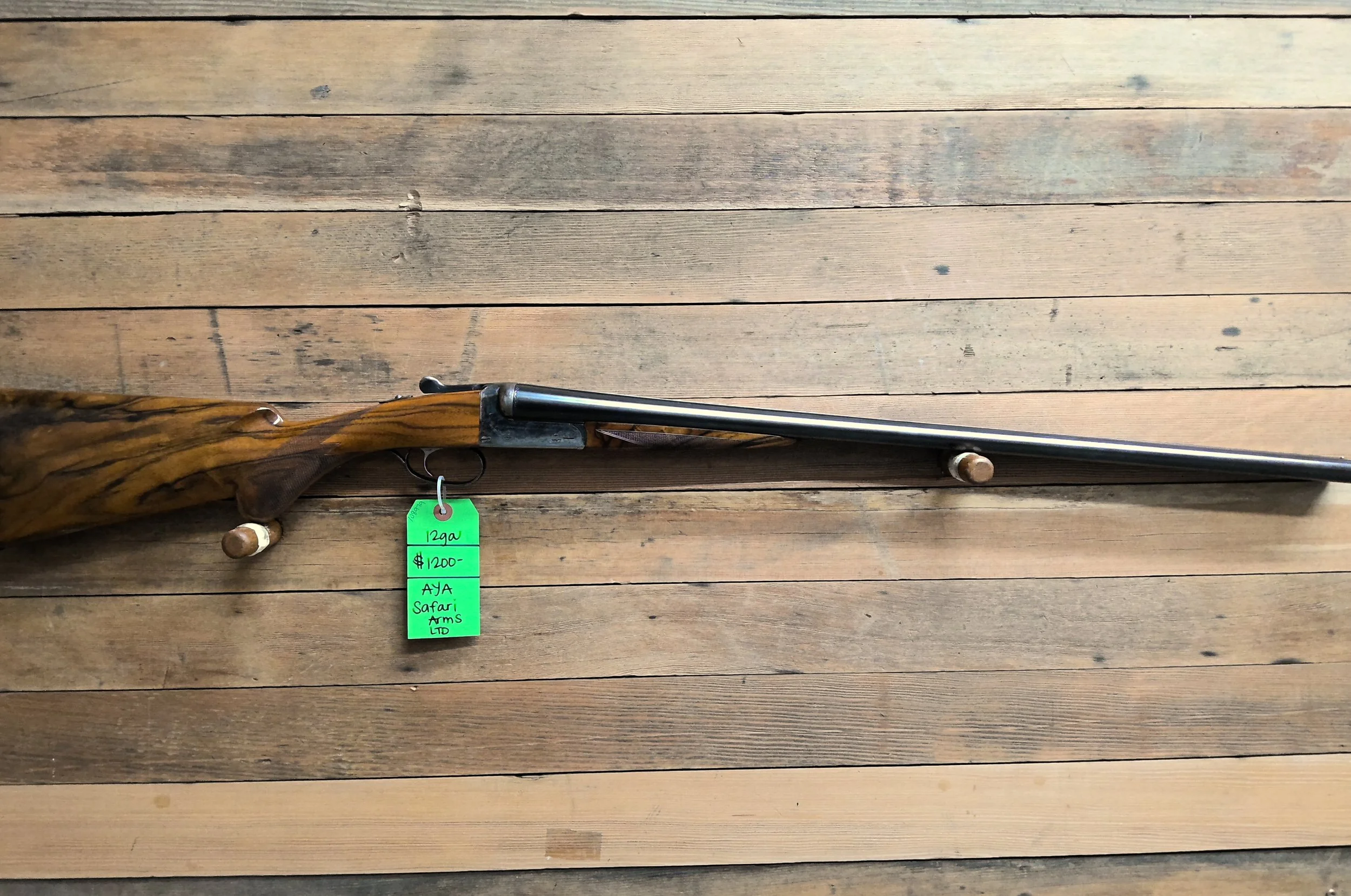 AYA BOX LOCK SIDE BY SIDE SHOTGUN 12 GAUGE