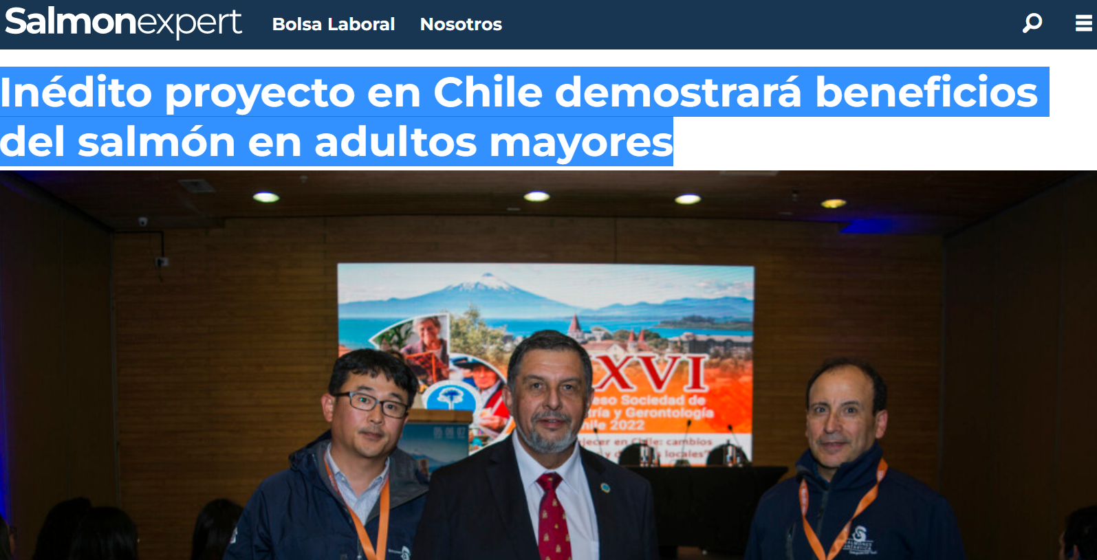 Inédito proyecto en Chile demostrará beneficios del salmón en adultos mayores - SALMONEXPERT