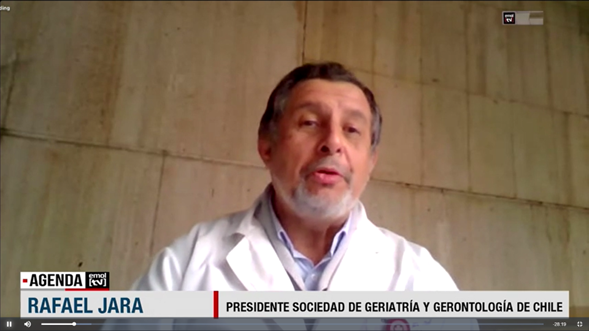 EMOL TV entrevistó a Doctor Rafael Jara, presidente de la Soc. de Geriatría y Gerontología
