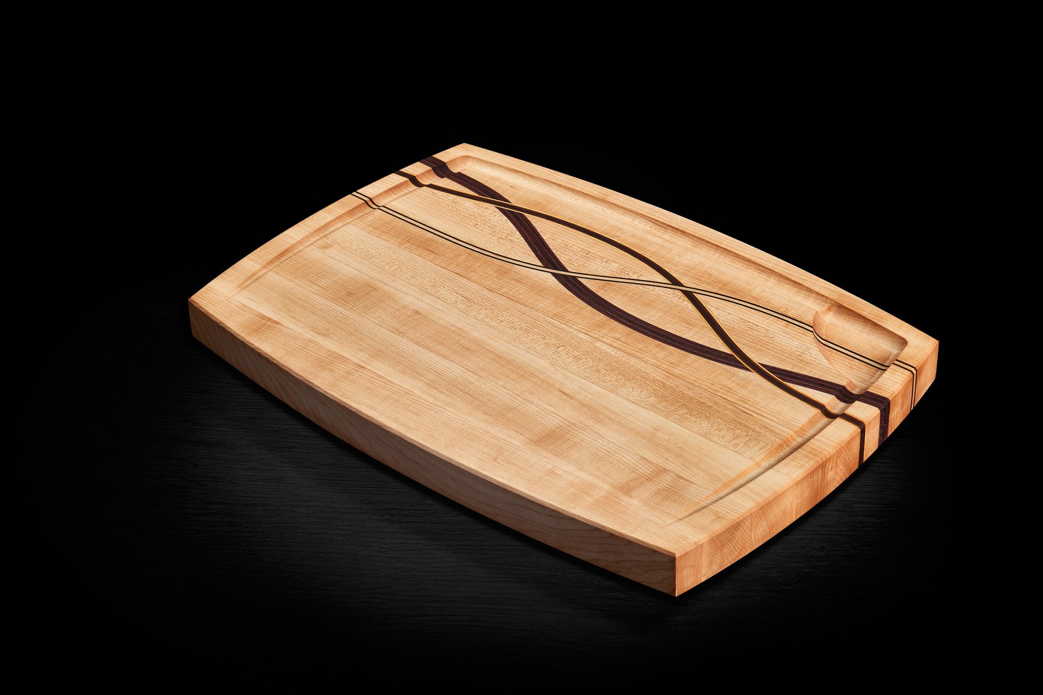 Maple With Curves Hybrid Cutting Board — STS Kraftworks Cutting Boards