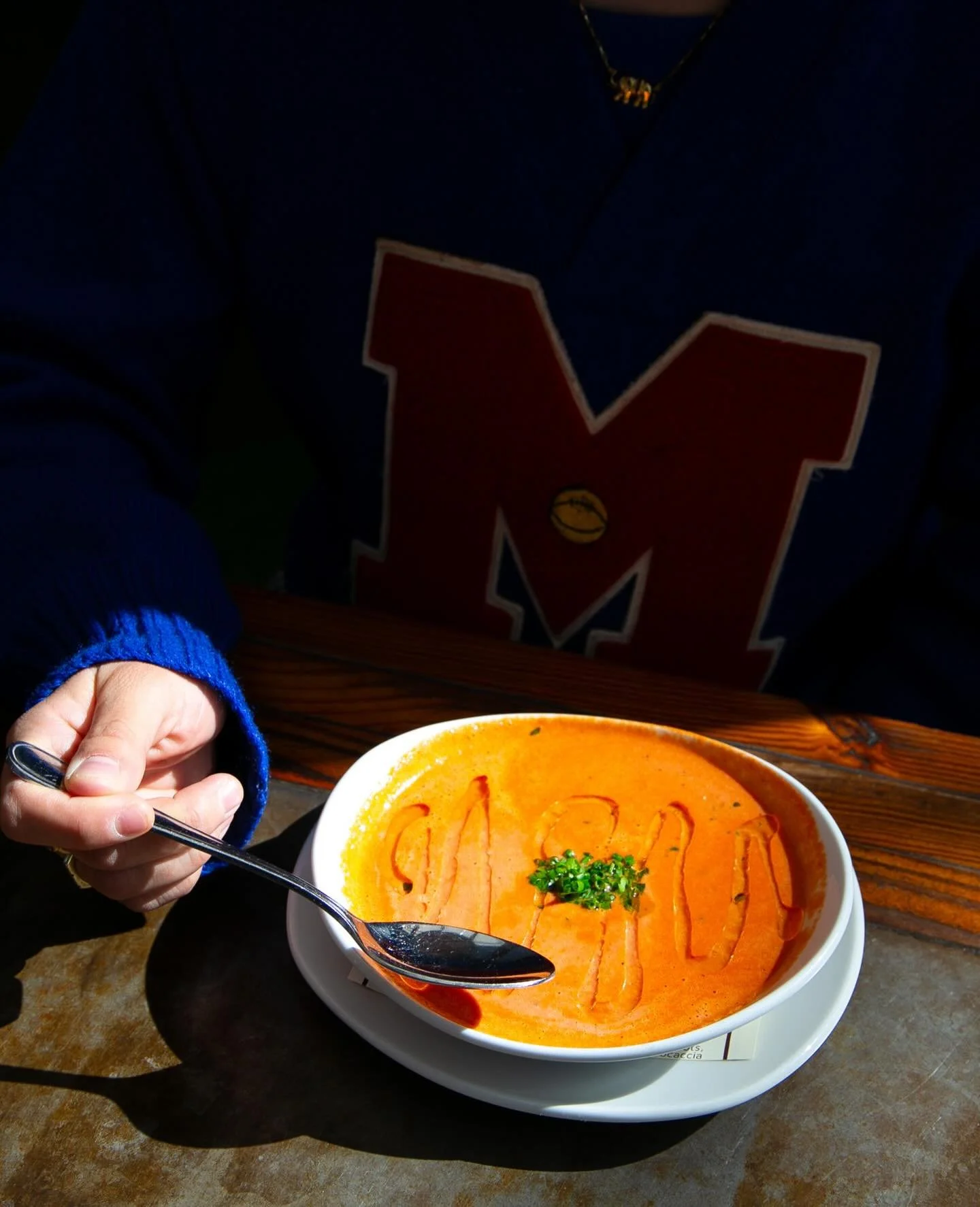don&rsquo;t let the weather fool you &mdash; it&rsquo;s still soup season 🍅✨

warm up with a bowl of our cozy tomato soup, perfect as a starter or paired with a sandwich.

only available during lunch 11:00 am-2:30 pm✨