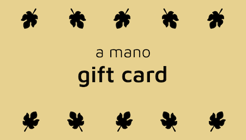 give the gift of Italian dining with our a mano gift cards