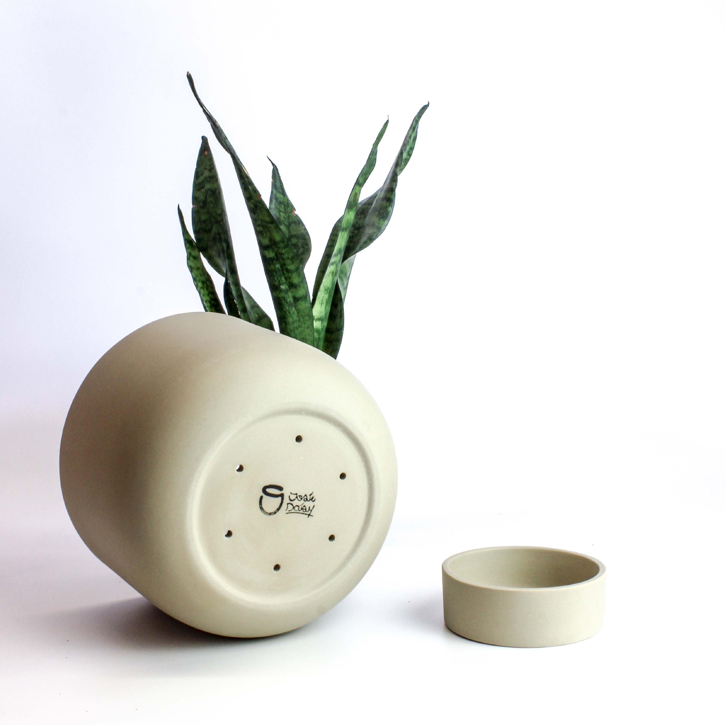 pot à plante d'intérieur avec trous de drainage