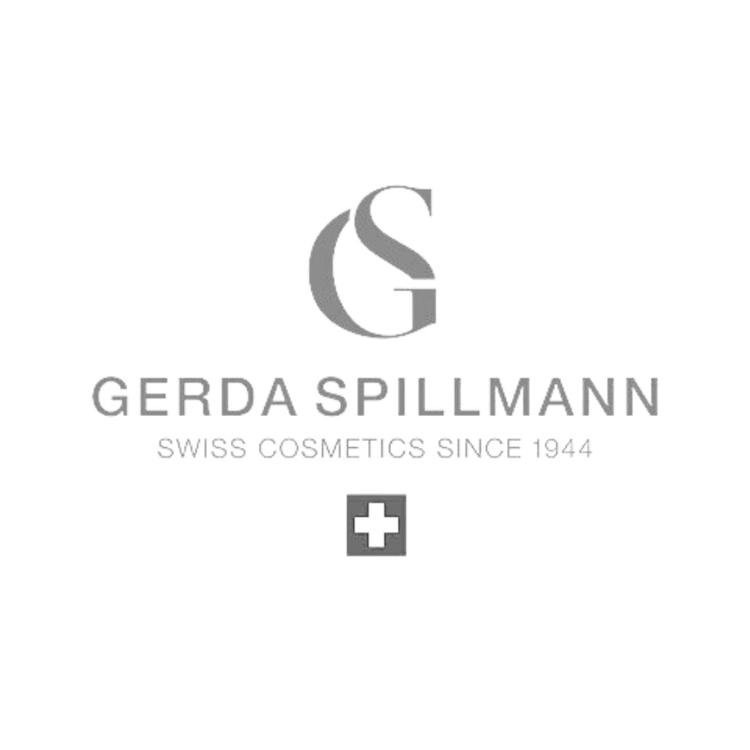 Gerda Spillmann logo with "Swiss Cosmetics Since 1944" text