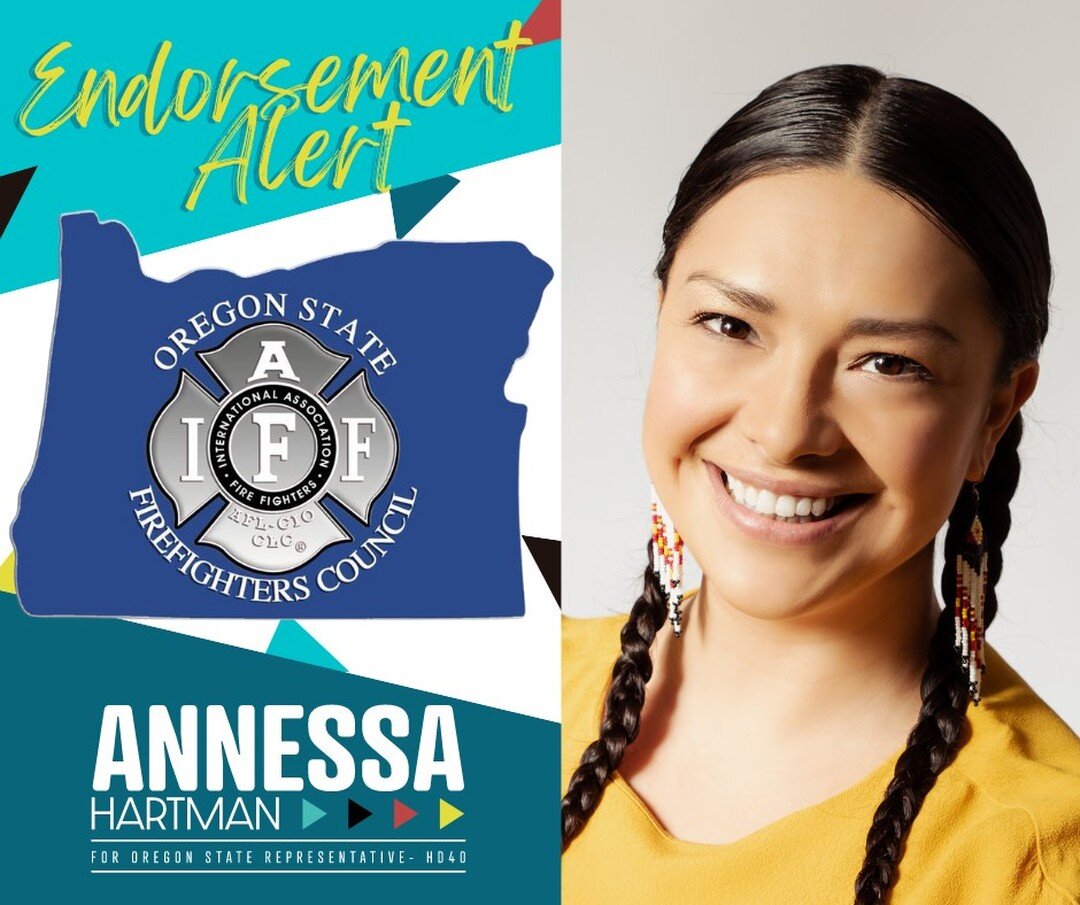Endorsement Alert! I am incredibly honored to receive the @orfirefighters  endorsement. I look forward to working hand in hand to uplift the needs of our Fire Fighters and their families. 🧡

#annessafororegon #annessaforhd40 #unionstrong #vote