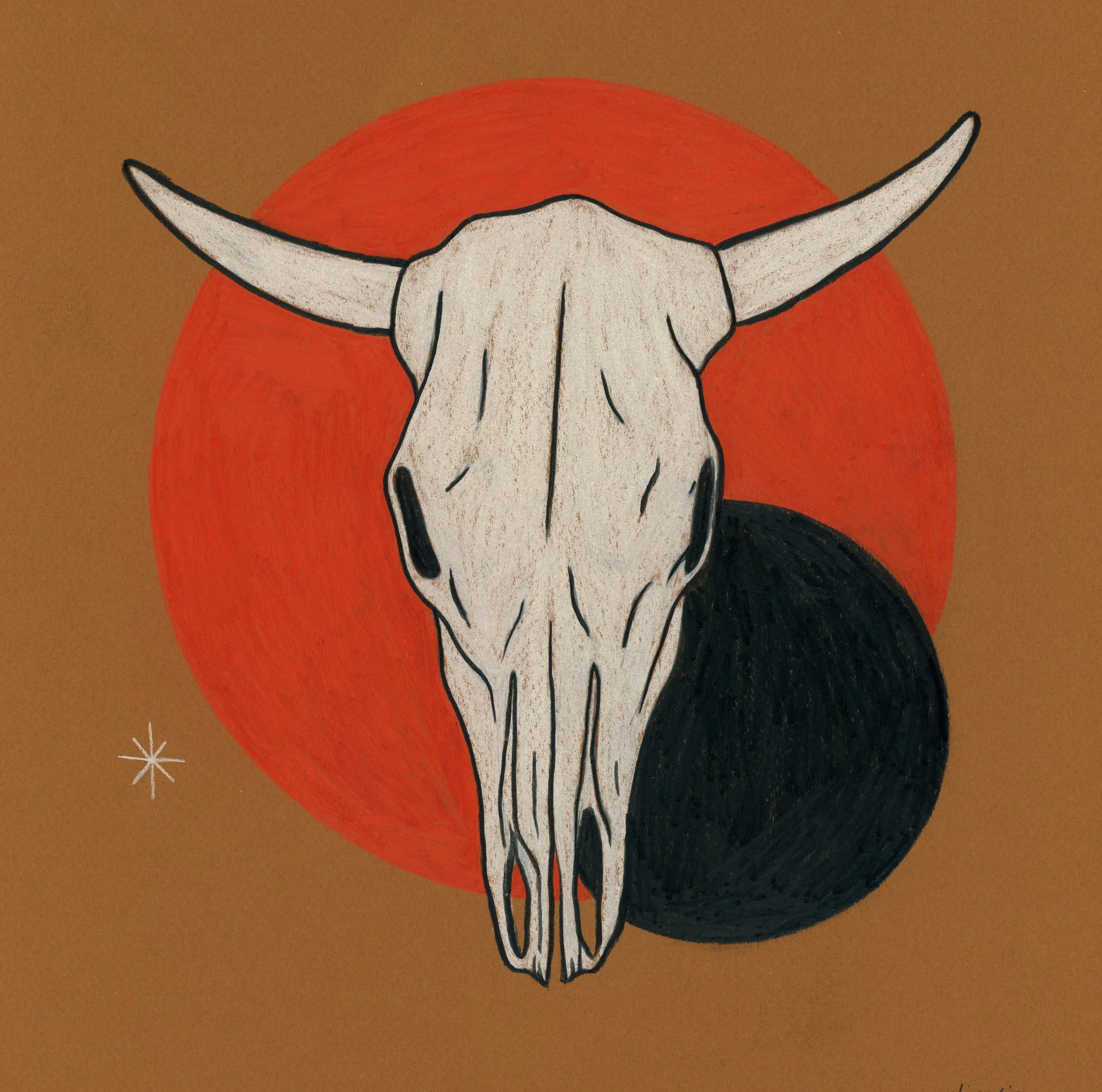 steer skull sketch 12x12 2022.jpg