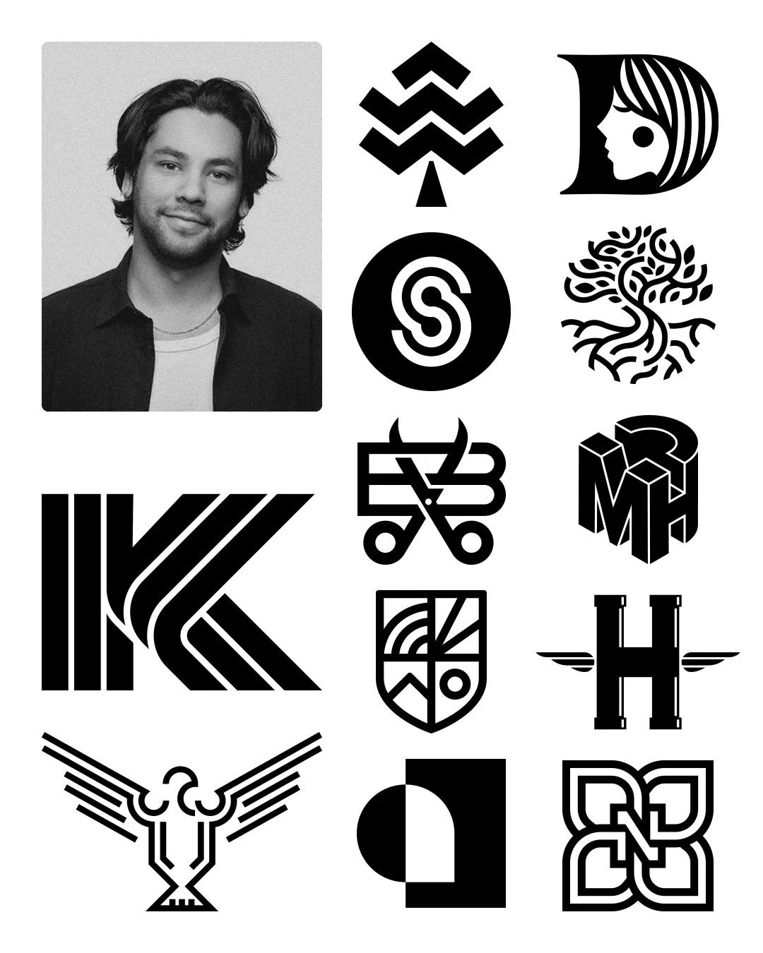 Gotta love niche trends @logoarchive 🖤 a career in design means lots of logo designs over the years. These are some of my faves. @logoarchive.can @logoarchive.now 
#logodesignersclub