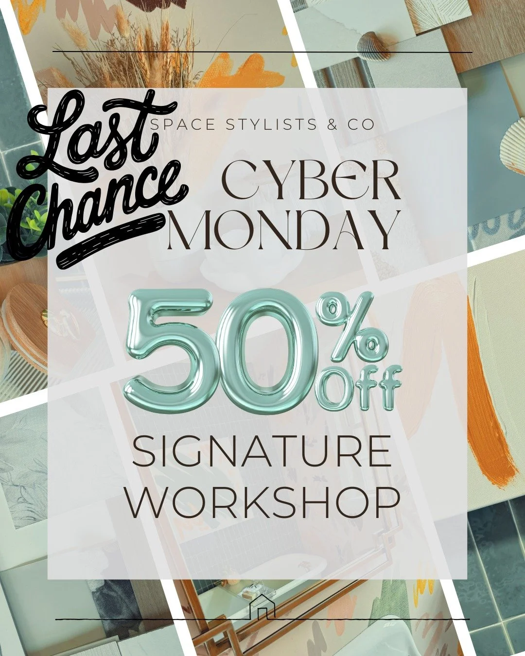⏰ Last call! Cyber Monday ends TONIGHT!

This is your final chance to grab the Signature Workshop at 50% off 🖤✨

Stop wishing for a home that supports your family &amp; reflects your heart &mdash; for only $9.50 get the steps you need to start creat