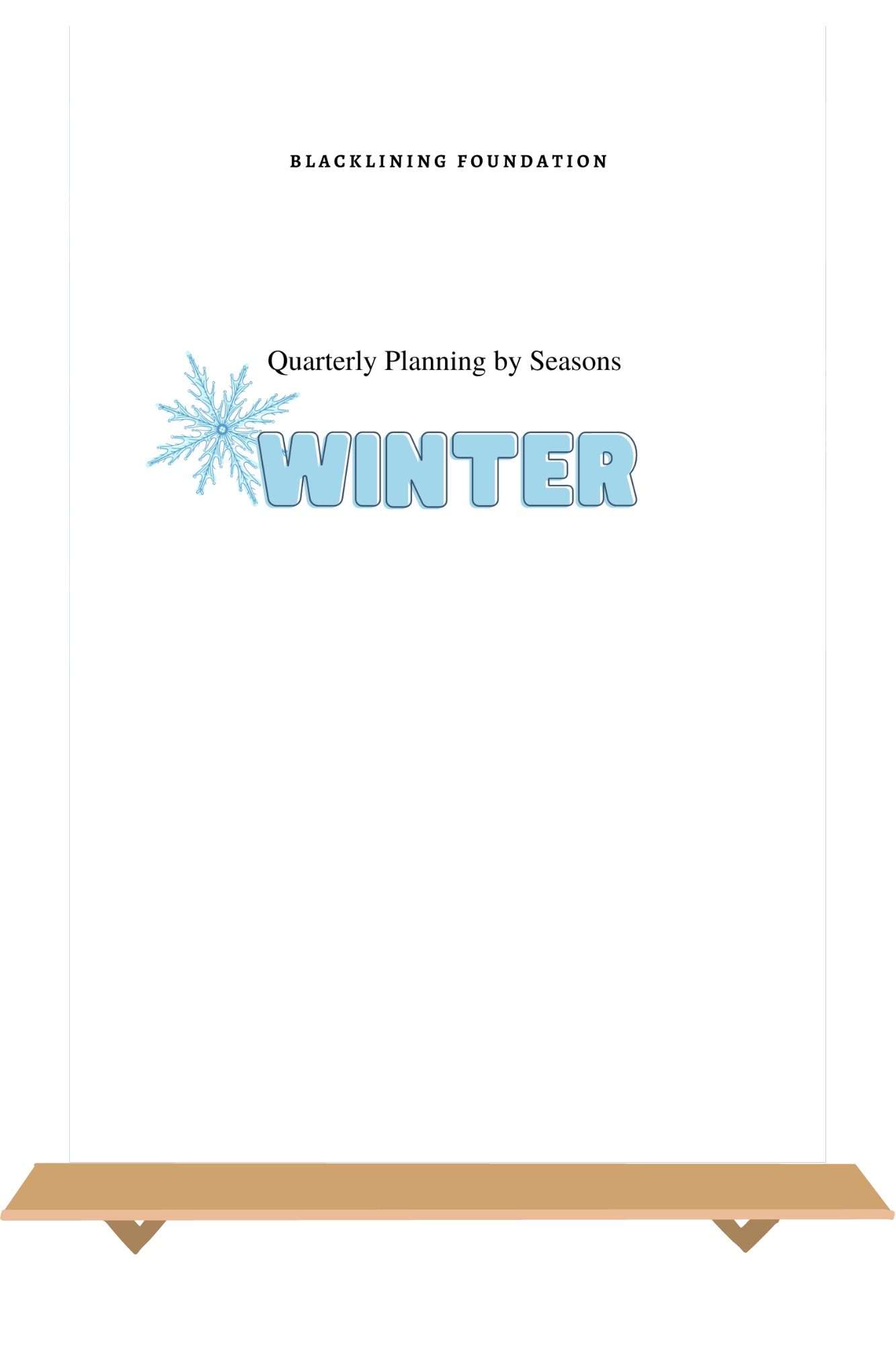 Blacklining Foundation Inc Workbooks — Blacklining Foundation Inc.