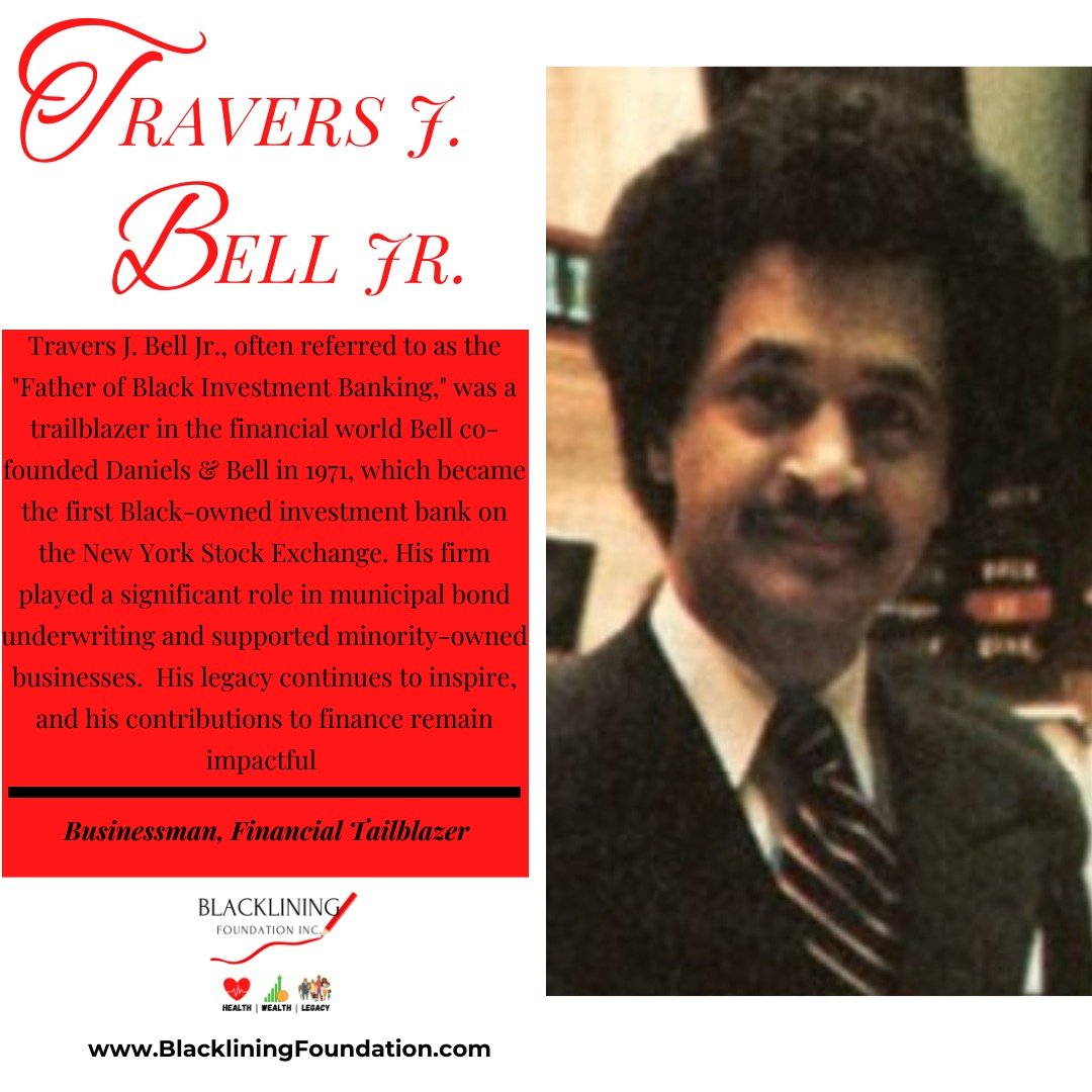 Trailblazers Uncovered: Black Excellence
Meet Travers J. Bell Jr, the Father of Black Investment Banking In 1971, he co-founded Daniels & Bell, making history as the first Black-owned investment bank on the New York Stock Exchange. 💼💡 His firm