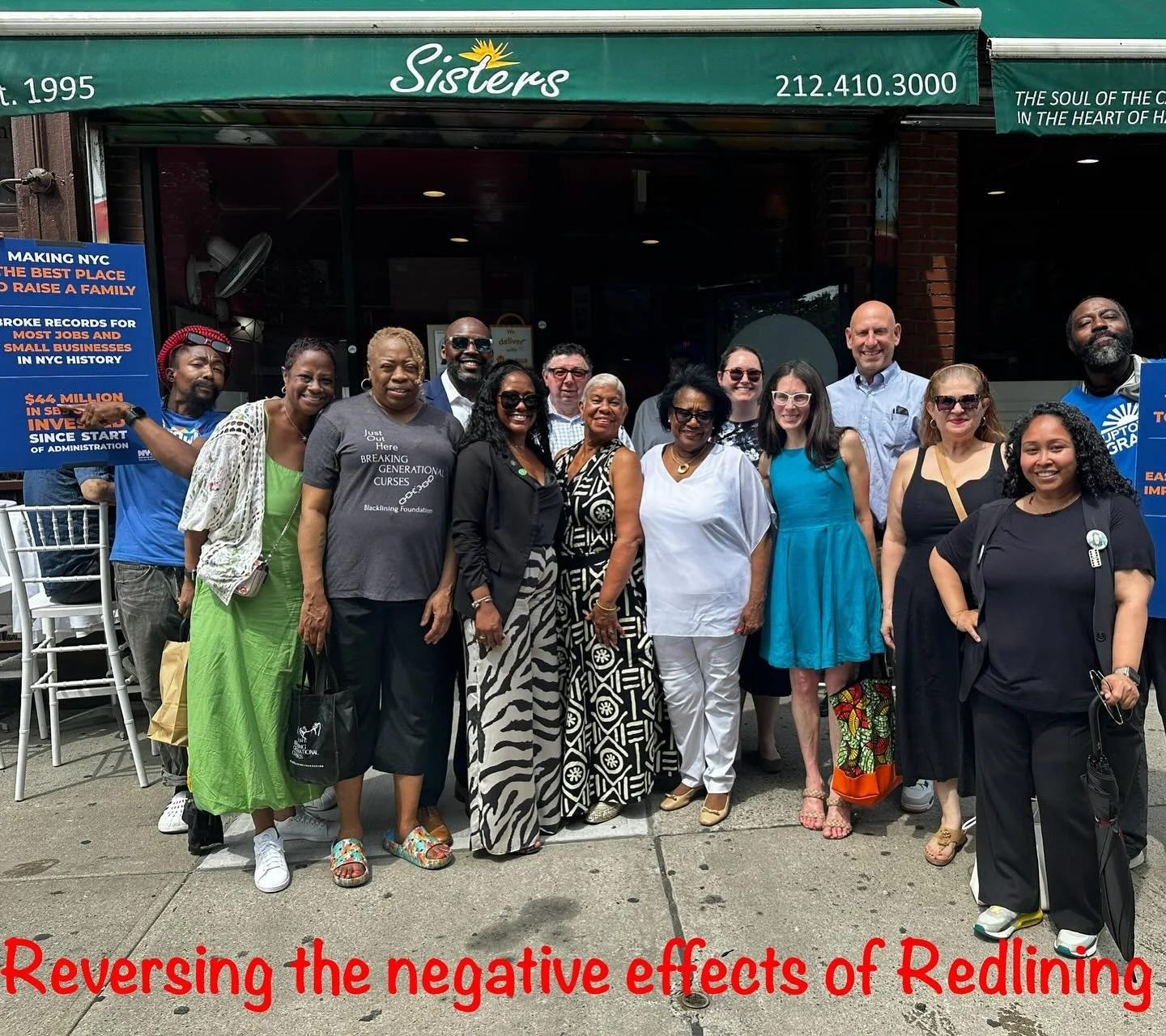 Reversing the negative effects of Redlining ‼️
#blackliningfoundation #redlining #eastharlem #community #showupandshowout #nycnonprofit