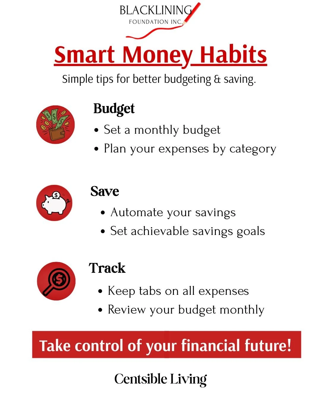 Every dollar counts in neighborhoods historically denied economic opportunity. 

Centsible Living equips you to save smarter, spend wiser, and build financial independence. Beyond numbers, this program builds confidence, fosters community, and shapes