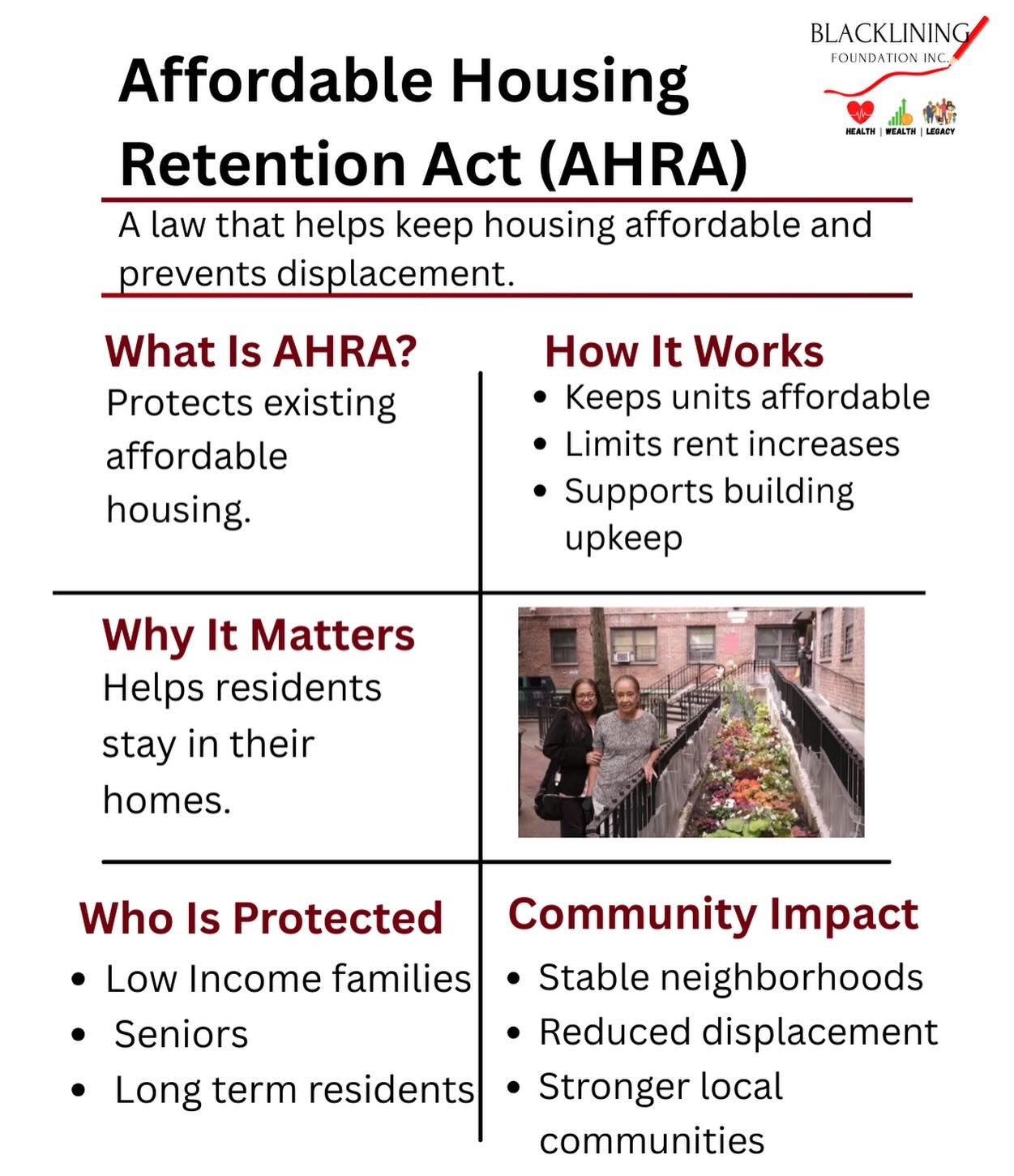 Did you know NYC has a law designed to protect existing affordable housing and prevent displacement?

The Affordable Housing Retention Act (AHRA) allows nonprofit housing organizations and mission-driven developers to purchase rent-stabilized and aff